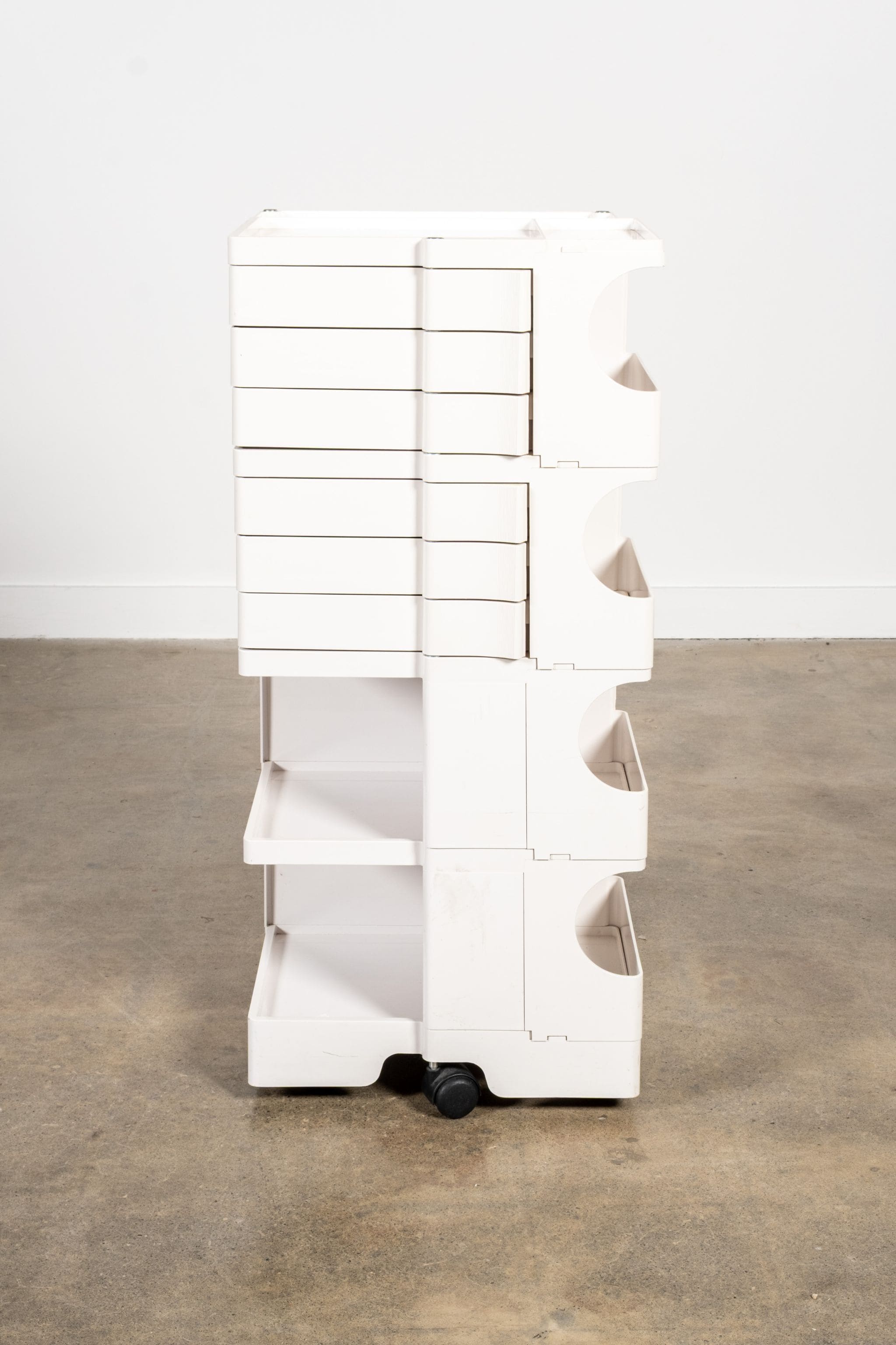 Bieffeplast Boby Storage Trolley by Joe Colombo, Tall White