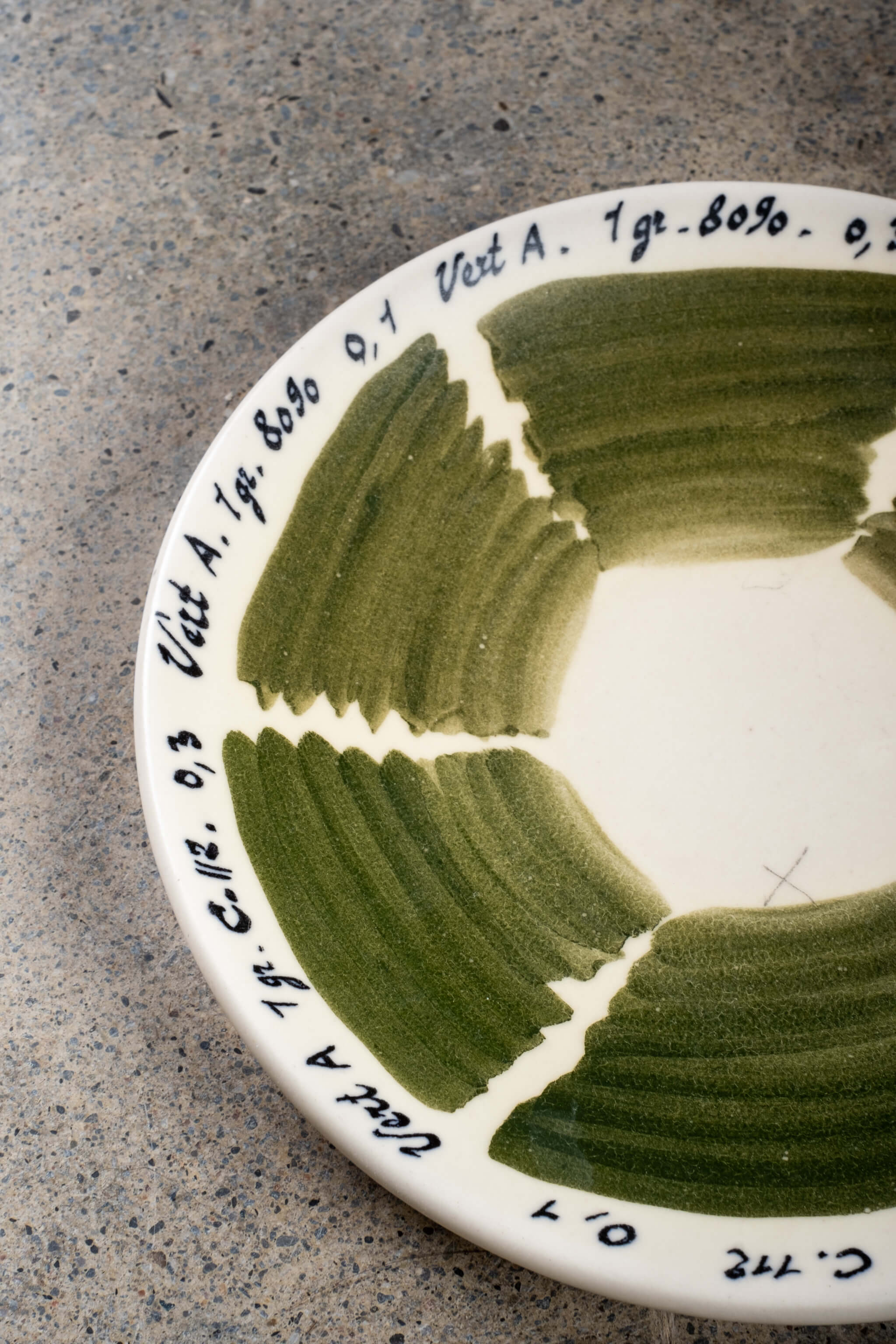 Vintage Ceramic Glaze Testing Plate No. 3 Bonne Choice