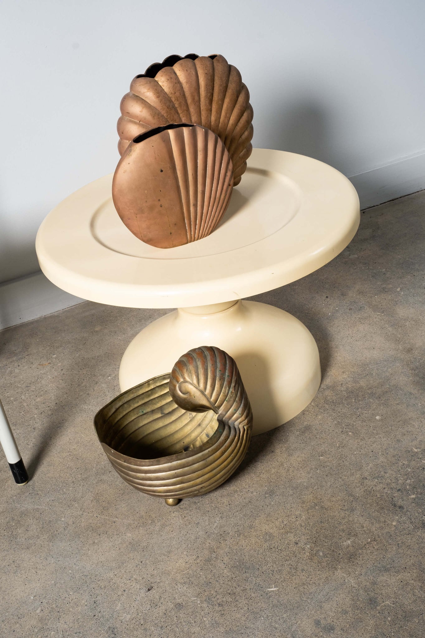 Copper Clam Shell Vase