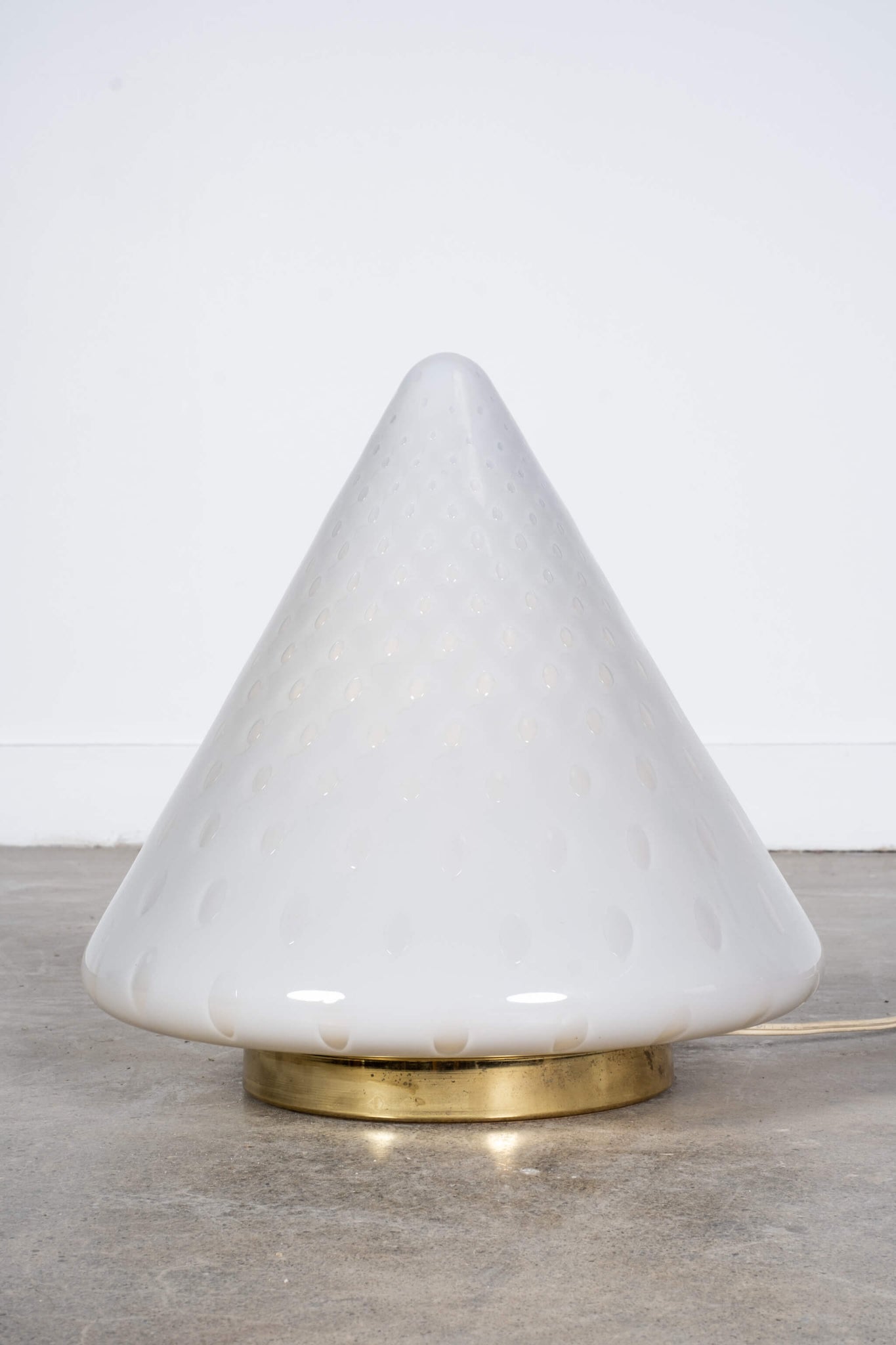 Vintage Murano Conical Table Lamp, front view