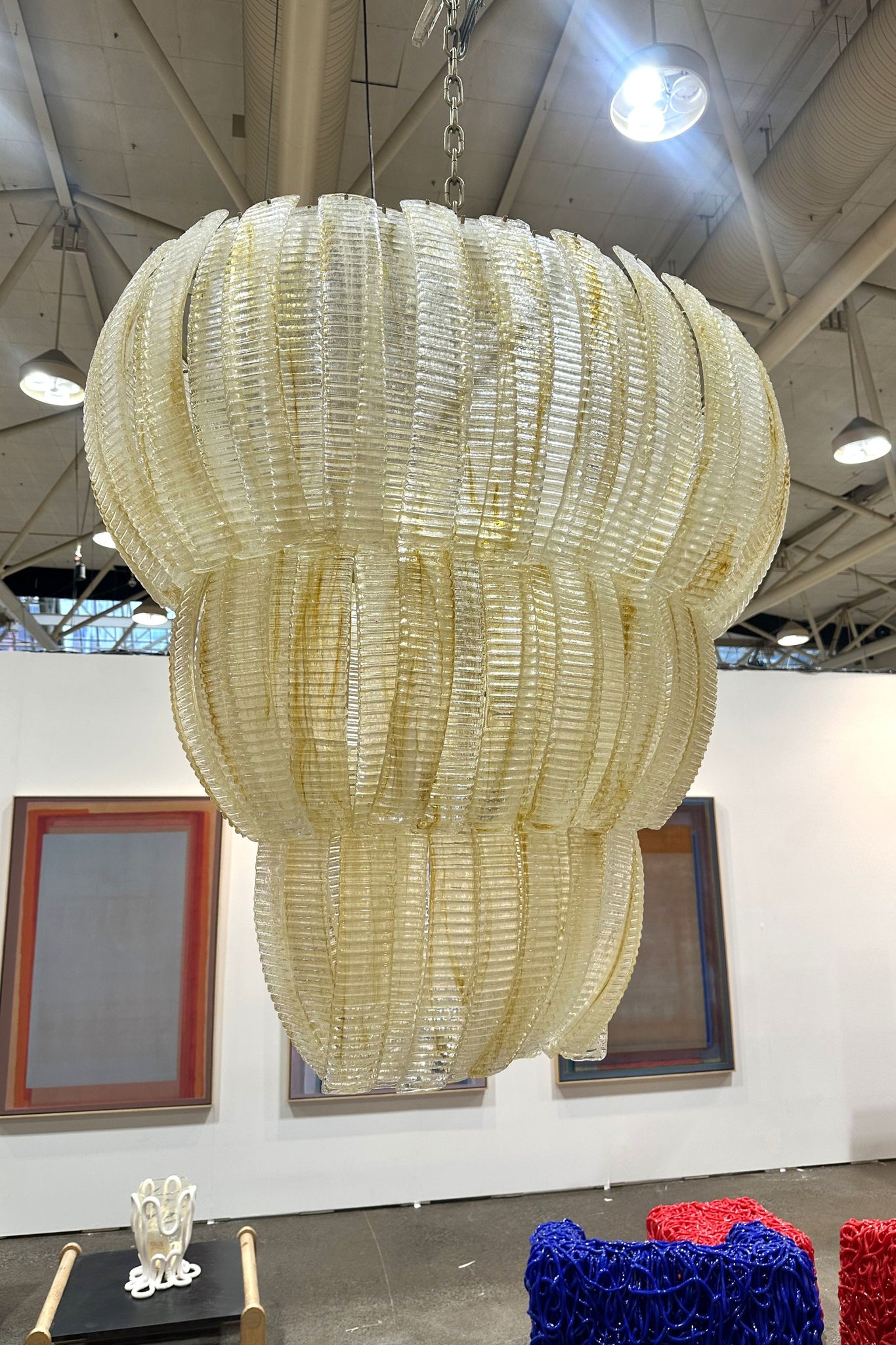 Murano 3-Tiered Glass Chandelier 