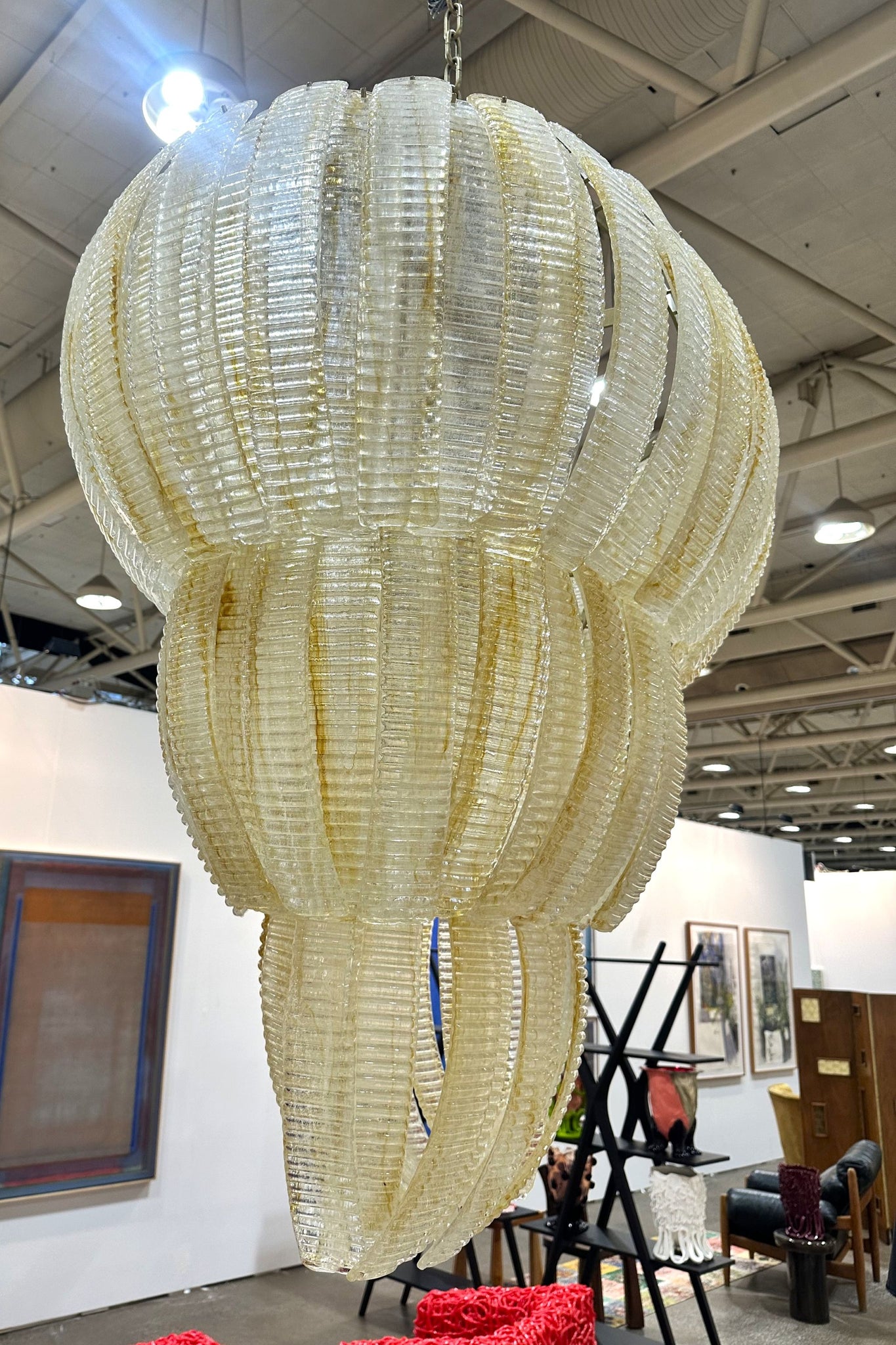 Murano 3-Tiered Glass Chandelier 