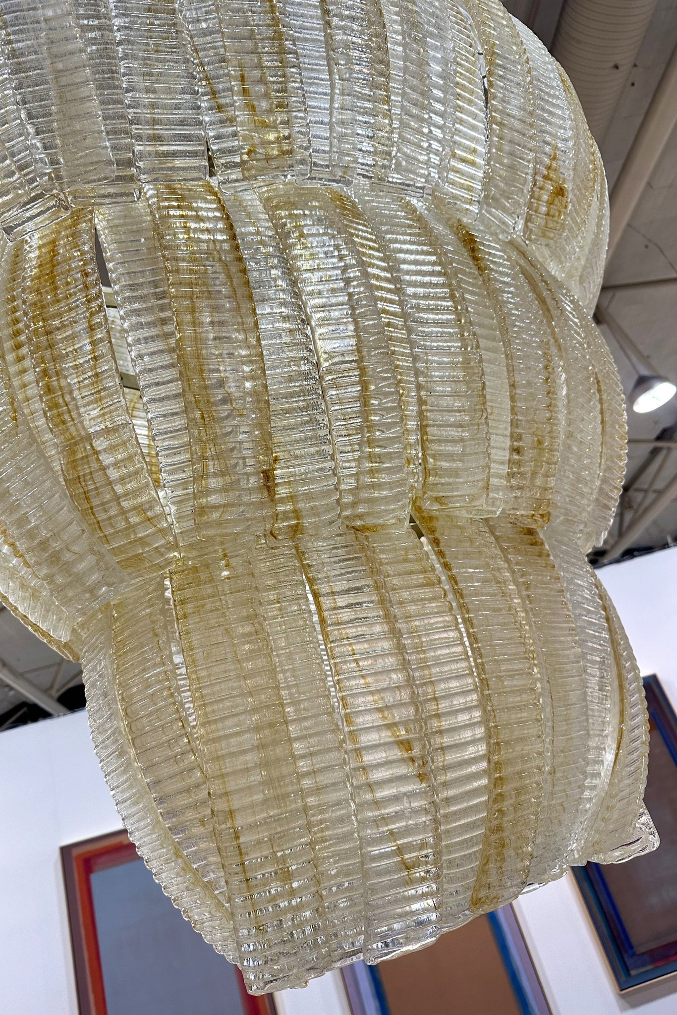Murano 3-Tiered Glass Chandelier 
