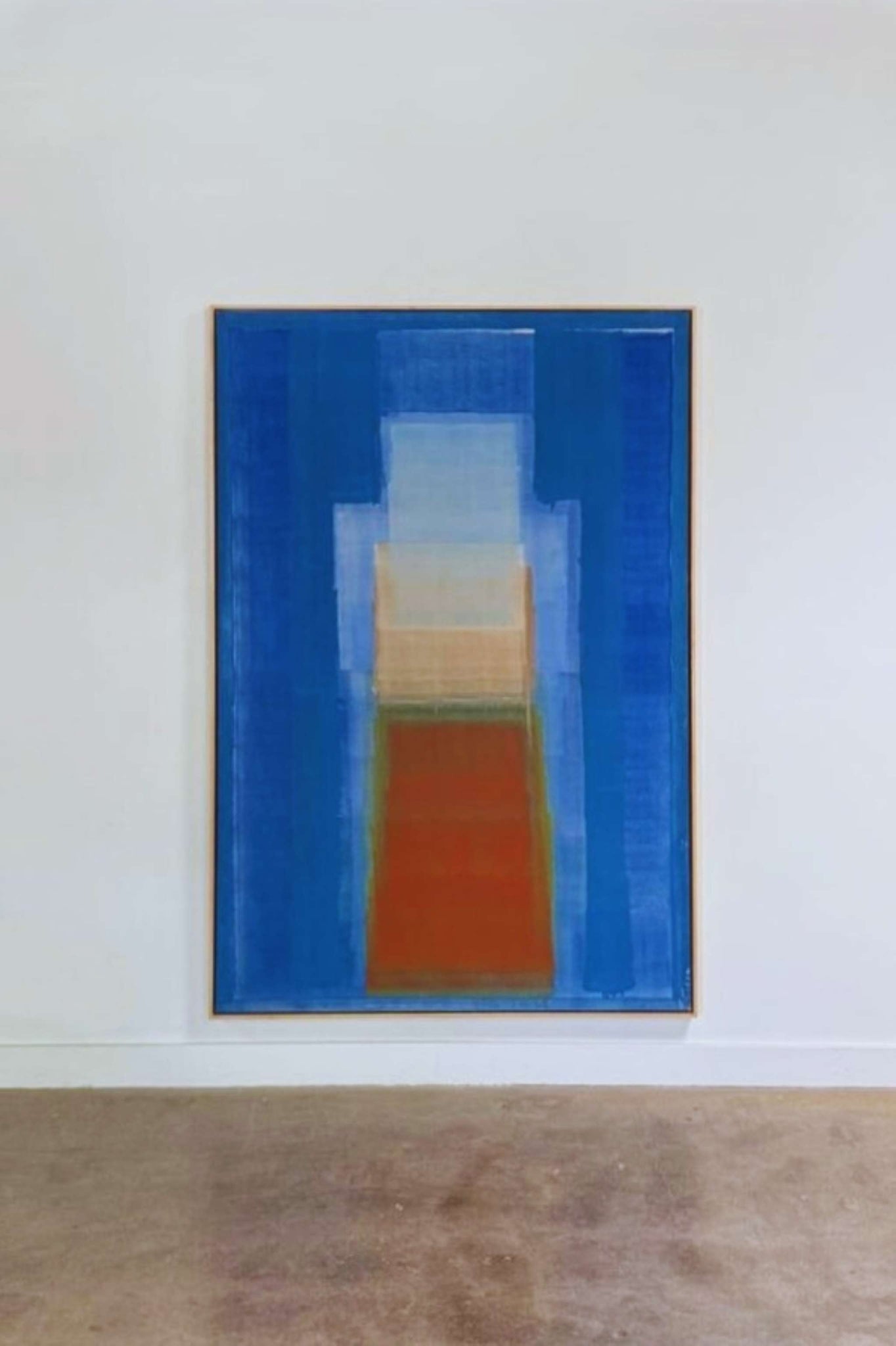 Untitled 1, Blue & Terracotta