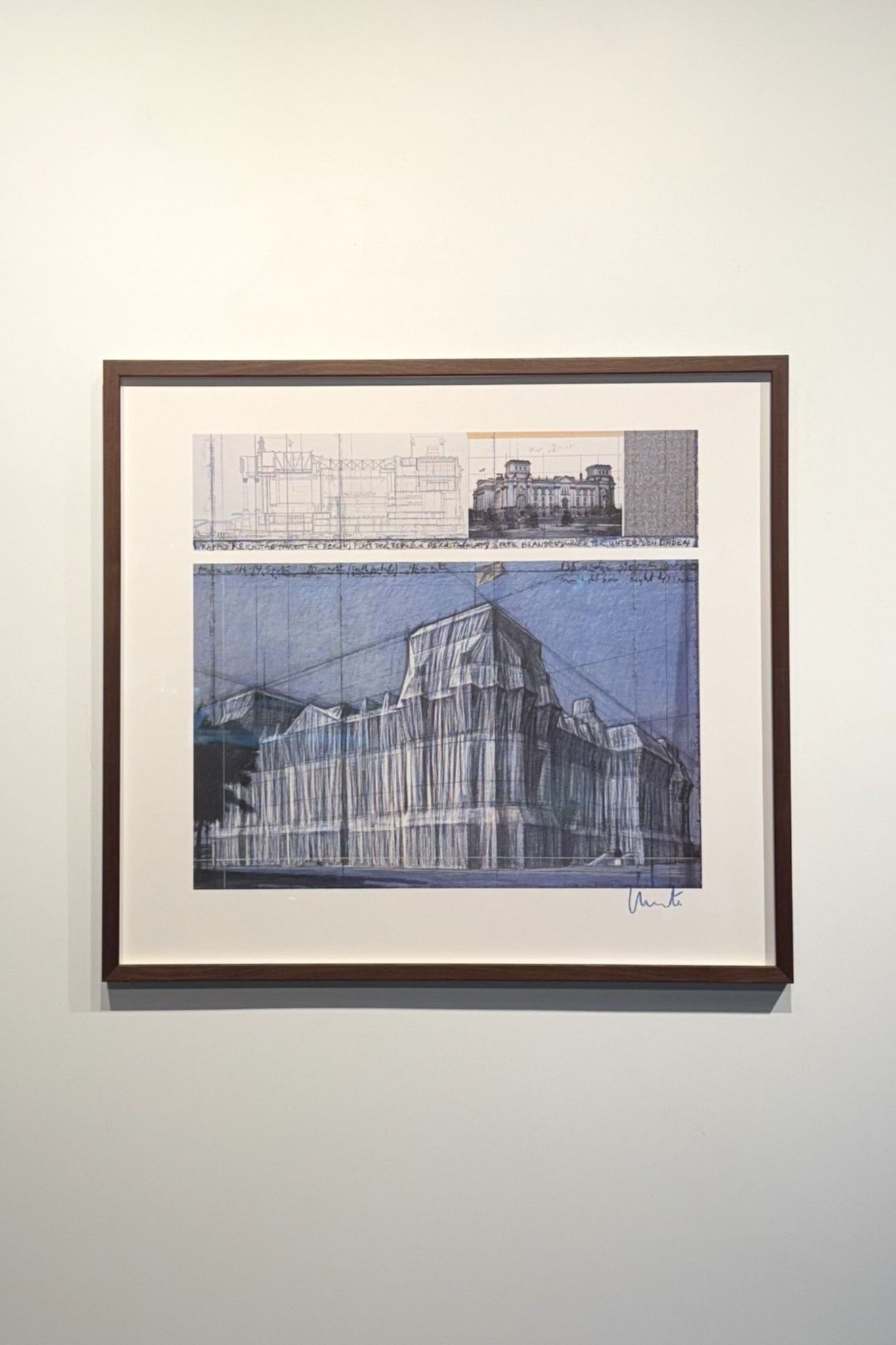 "Wrapped Reichstag (Project for Berlin)" (1993), Signed Print