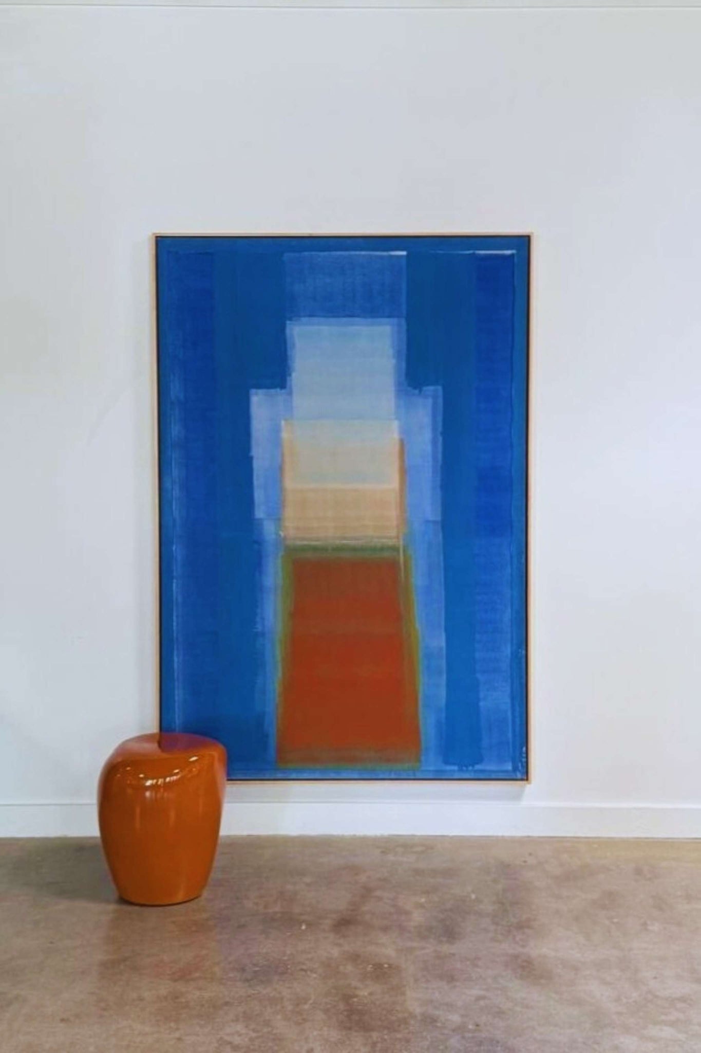Untitled 1, Blue & Terracotta