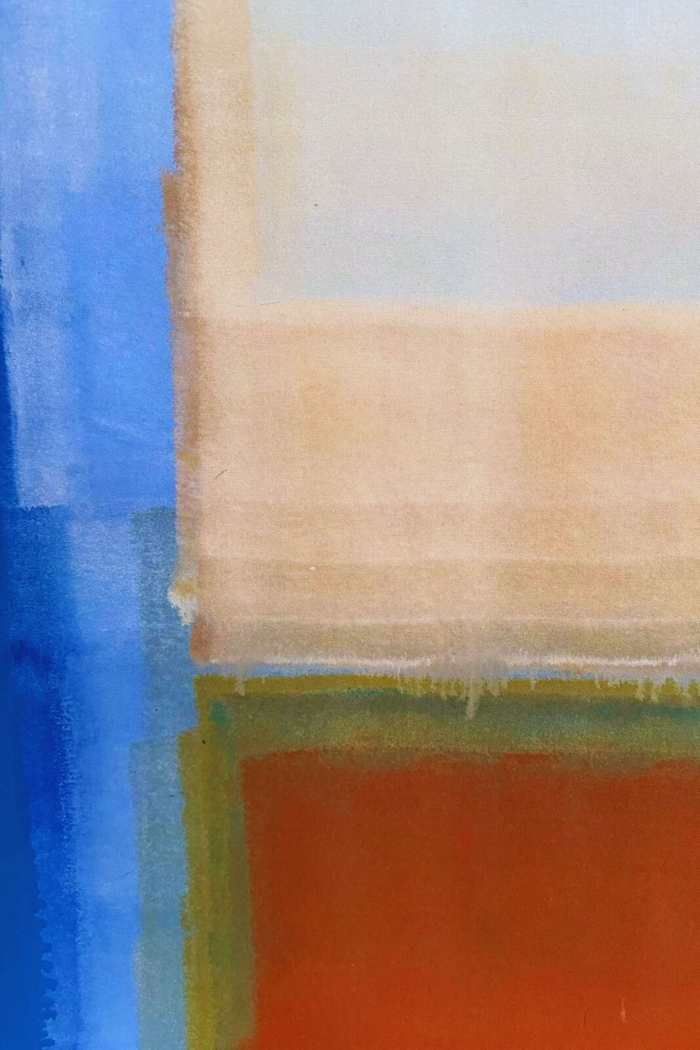 Untitled 1, Blue & Terracotta