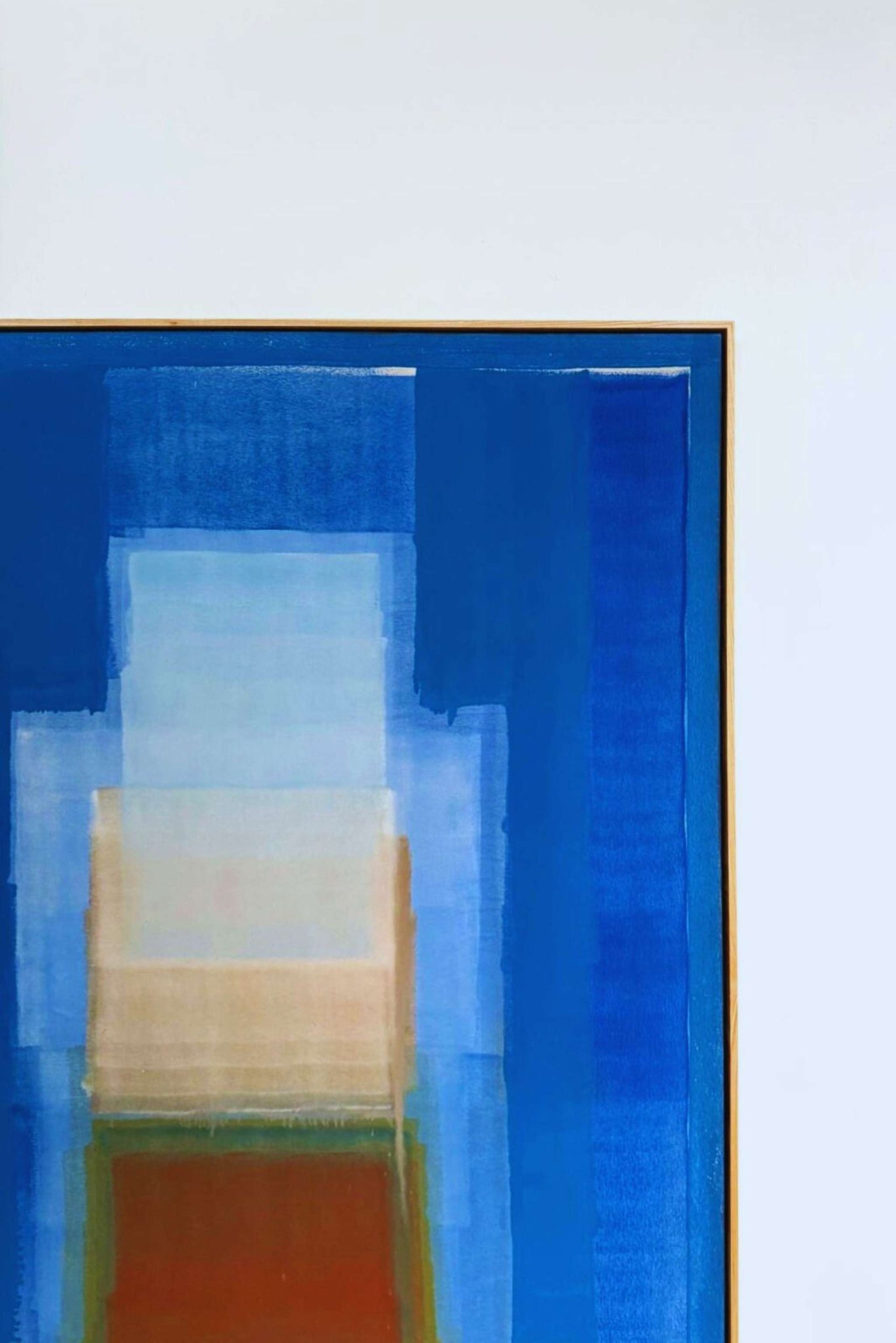 Untitled 1, Blue & Terracotta