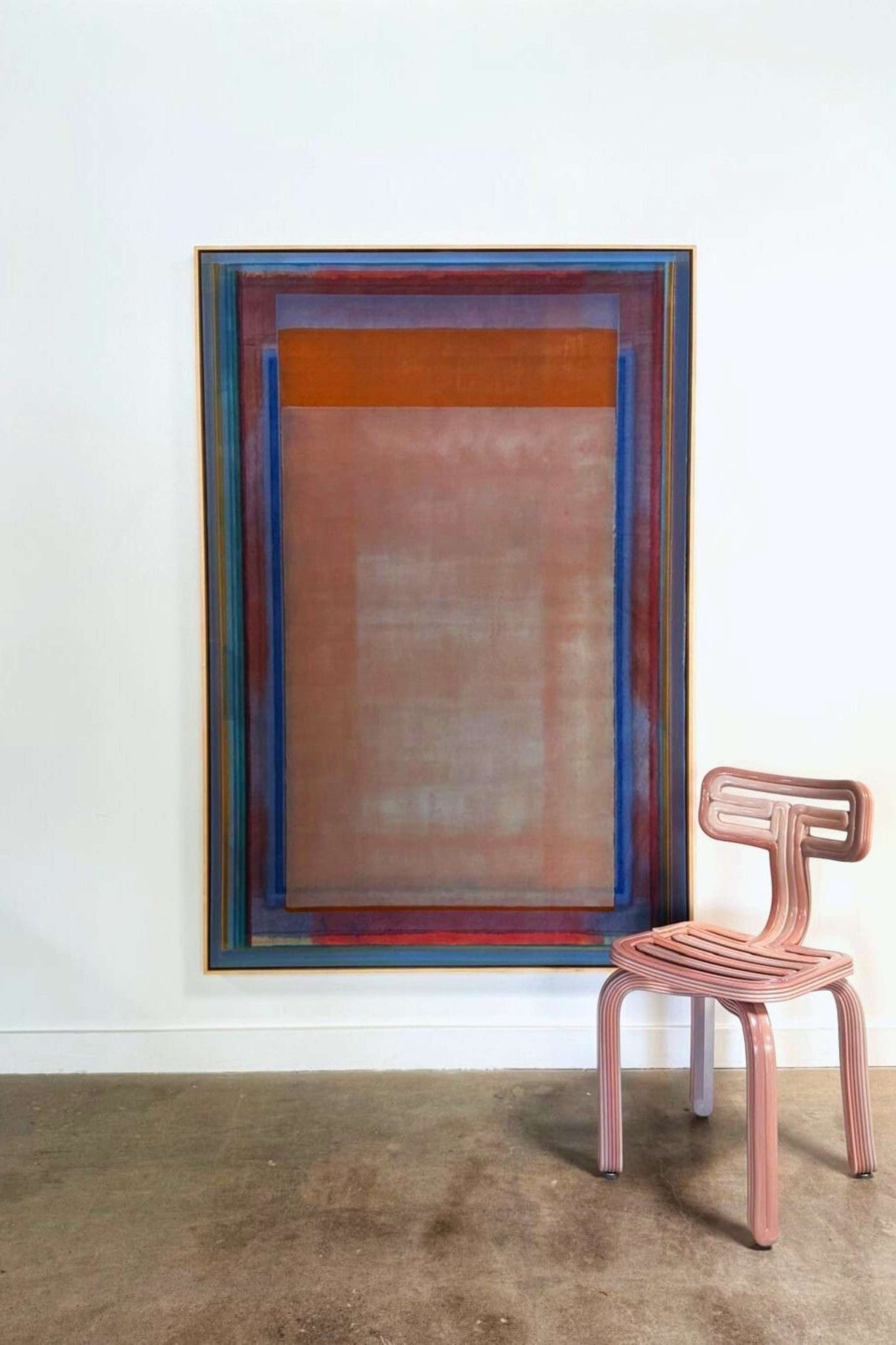Untitled 4, Mauve & Orange