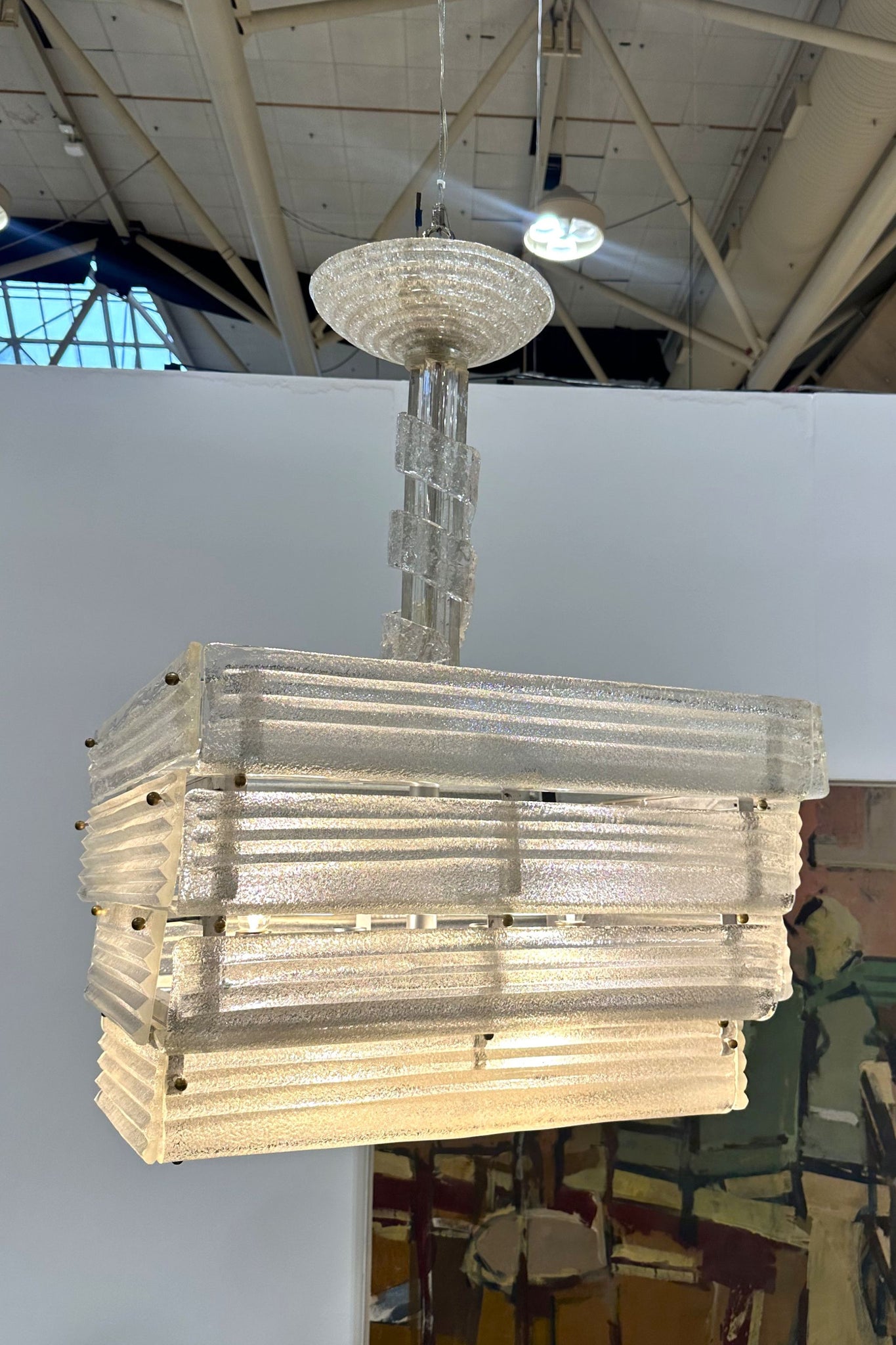 Tiered Murano Glass Pendant Light