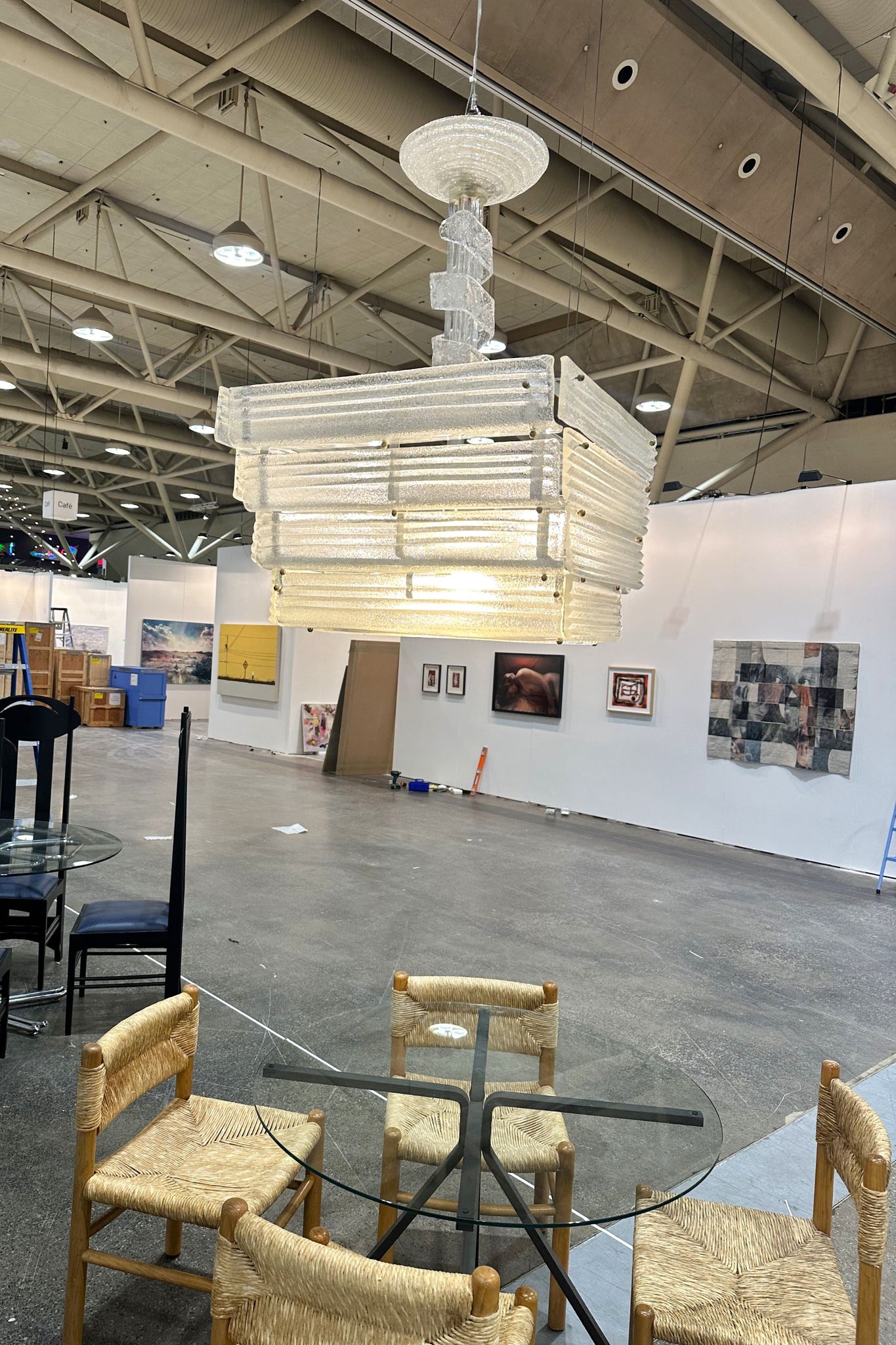 Tiered Murano Glass Pendant Light