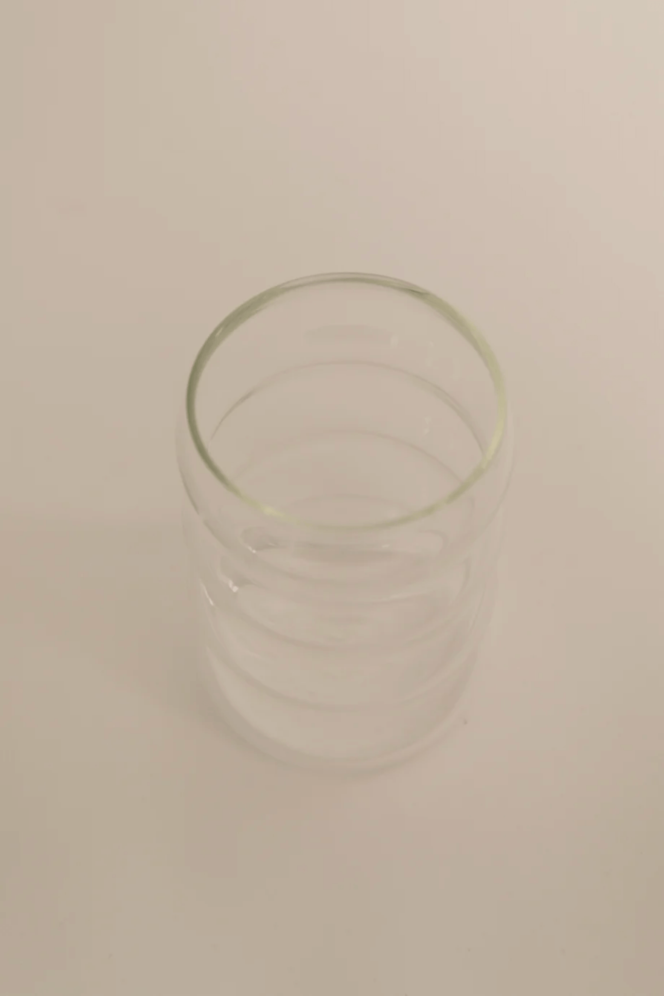 12oz Large Clear Ripple Cup Sophie Lou Jacobsen, top view