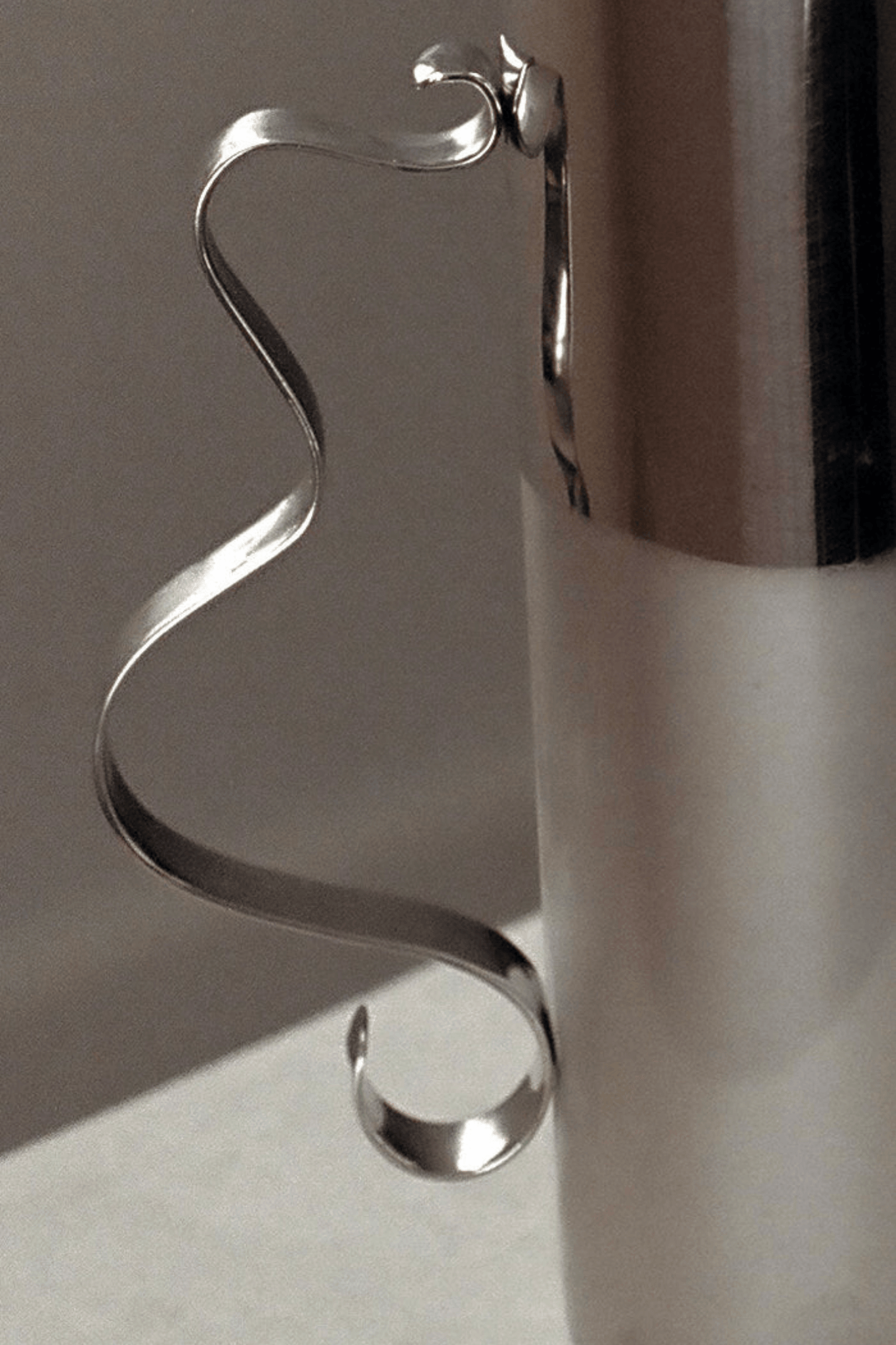 Stainless Steel Squiggle Pitcher Sophie Lou Jacobsen, handle detail