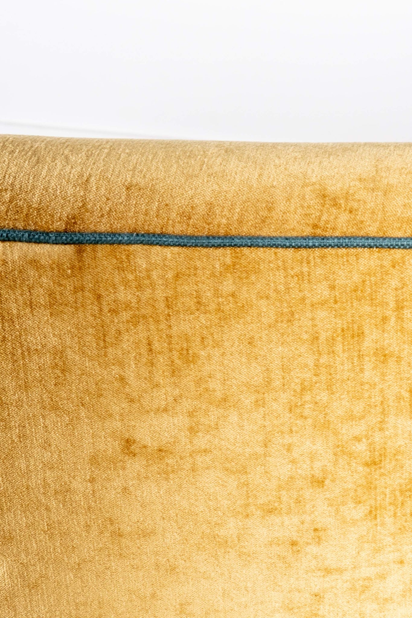 1950s Curved Velvet Sofa