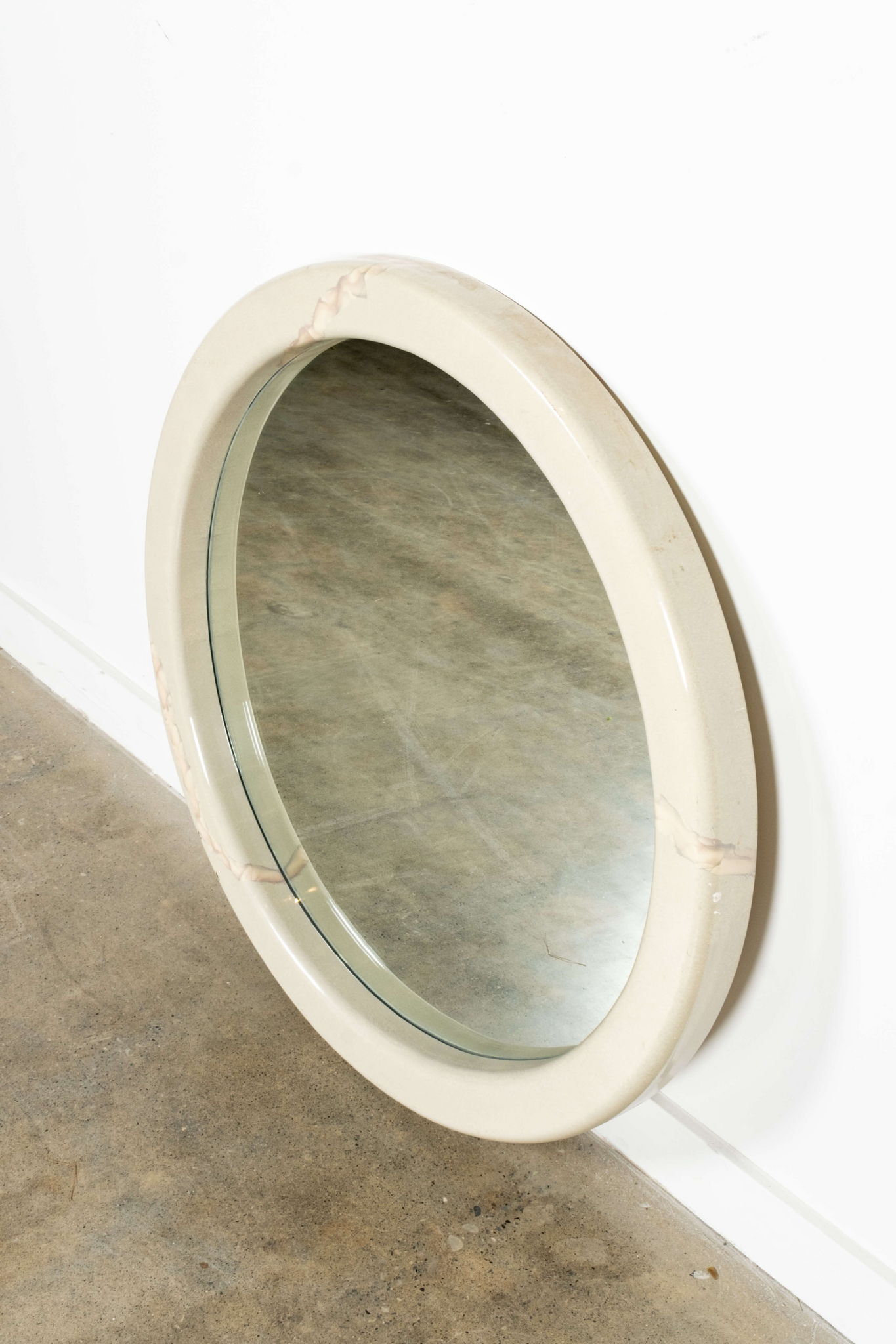 Round Stone Mirror