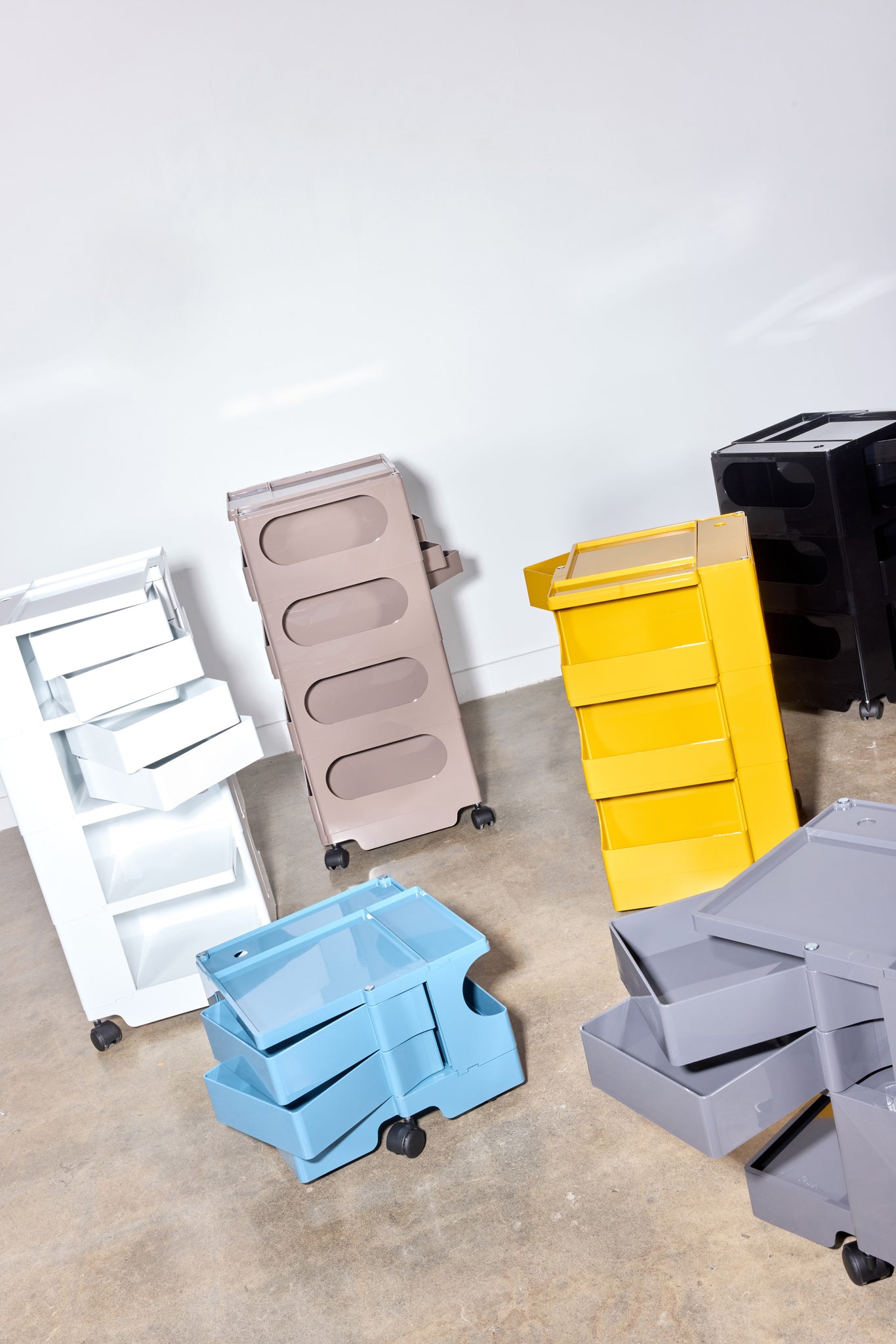 Boby Trolley, 3 Tier/2 Drawer by Joe Colombo for B-Line | Bonne Choice