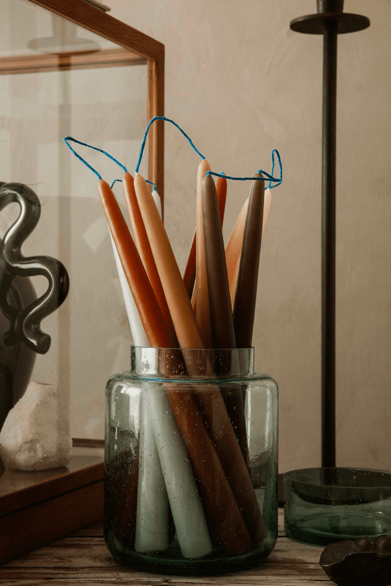 Bonne Choice Ferm Living Dipped Candles - Set of 2 -Straw