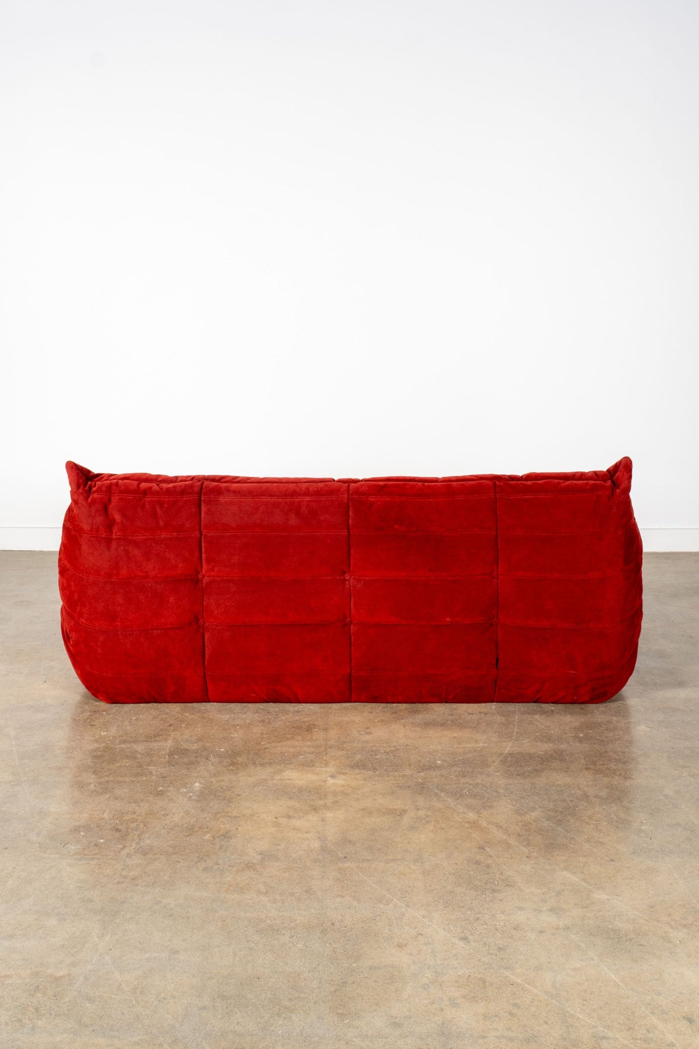 Pure White Lines 3-Seater TOGO, Original Burgundy Fabric | Bonne Choice