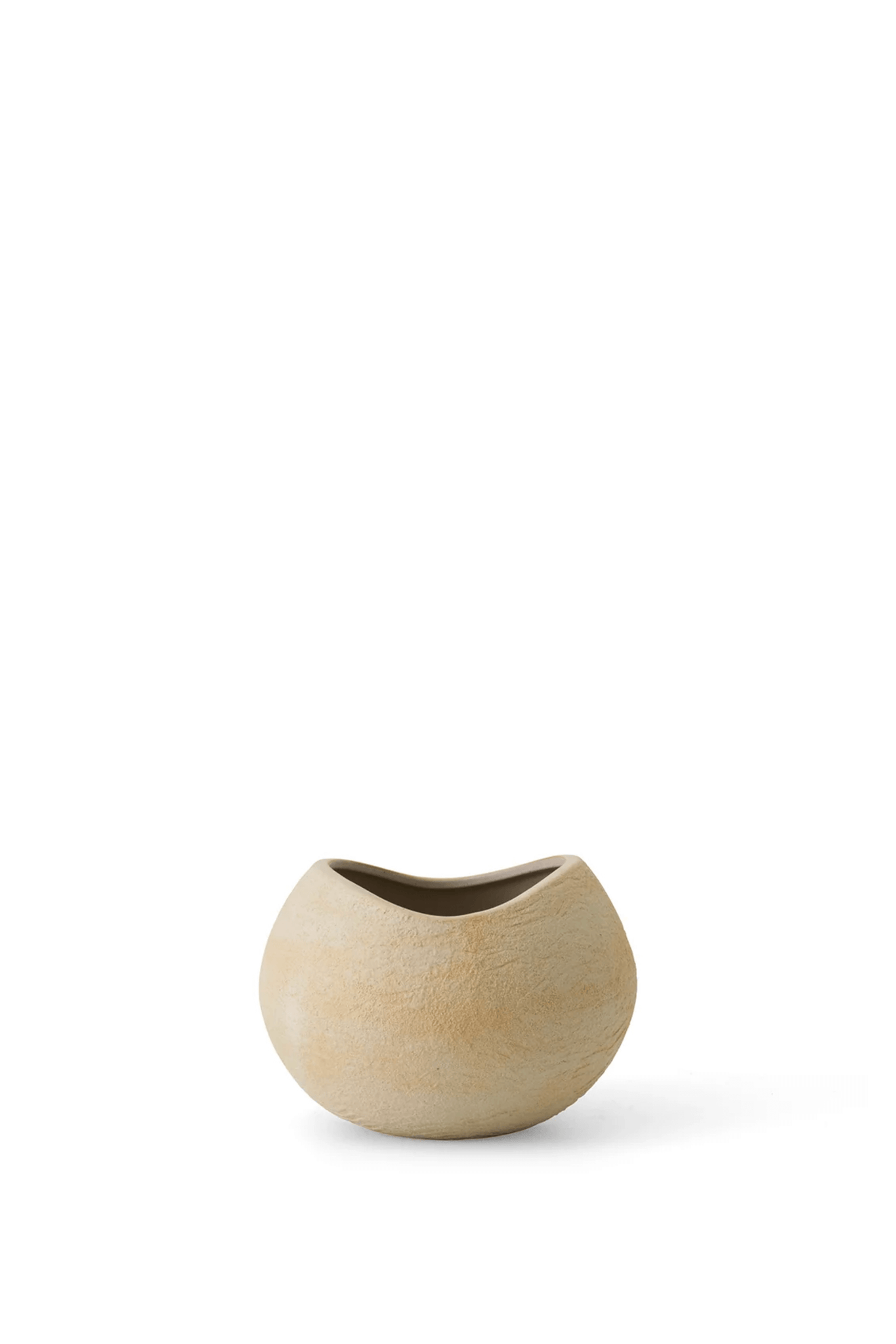 Small Ivory Plantas Planter by Menu, front view