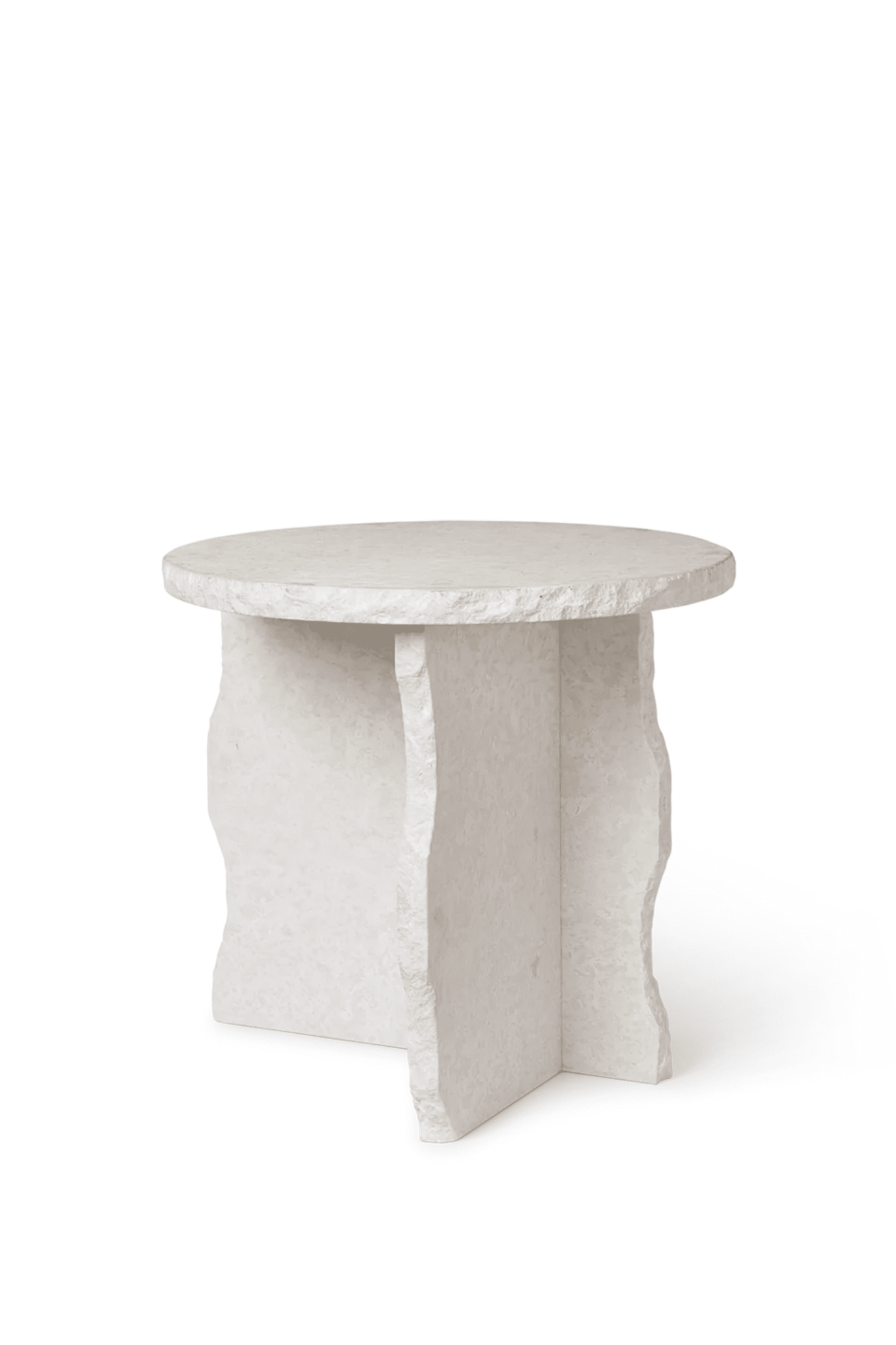 Bonne Choice Ferm Living Mineral Sculptural Table - Bianco Curia