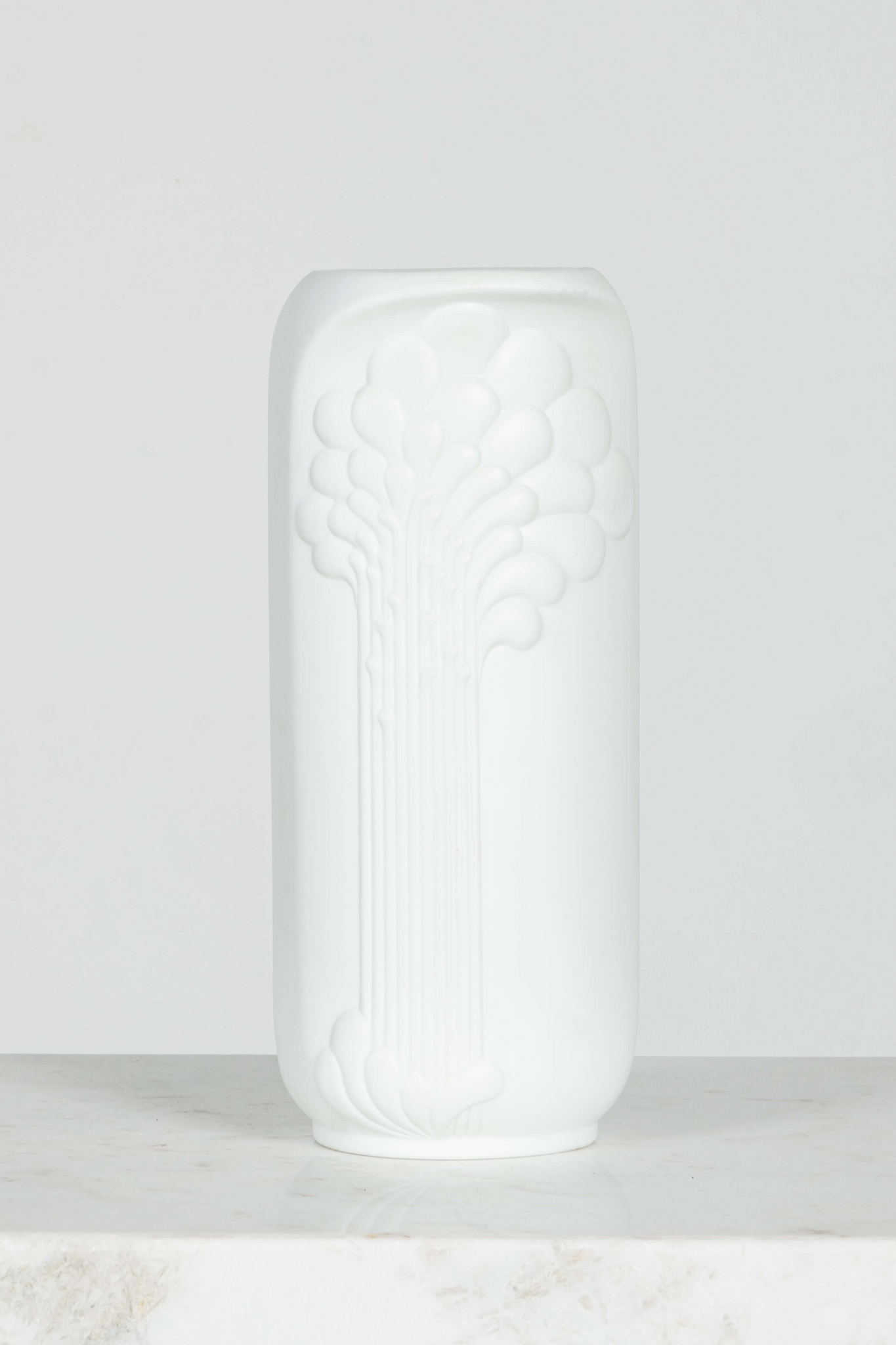 White Ceramic Vase, Tall