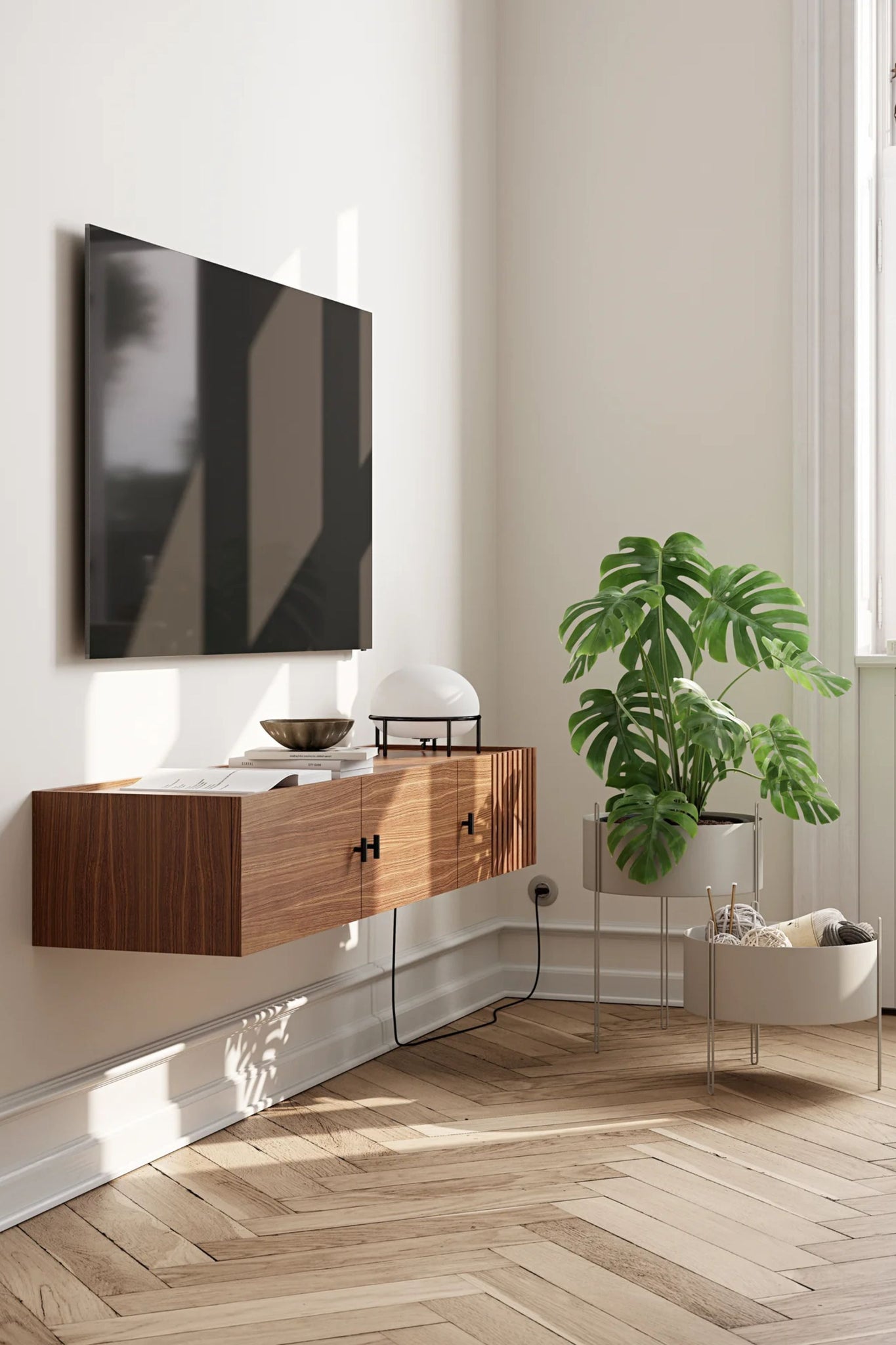 Woud ARRAY Low Sideboard (Wall-Mounted) | Bonne Choice