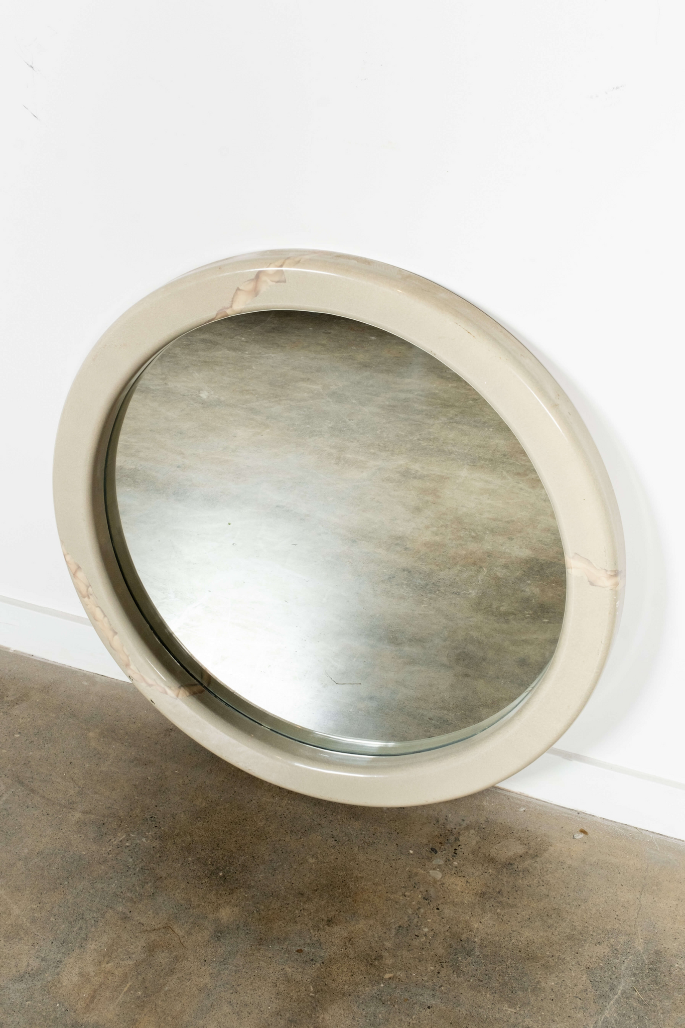 Round Stone Mirror