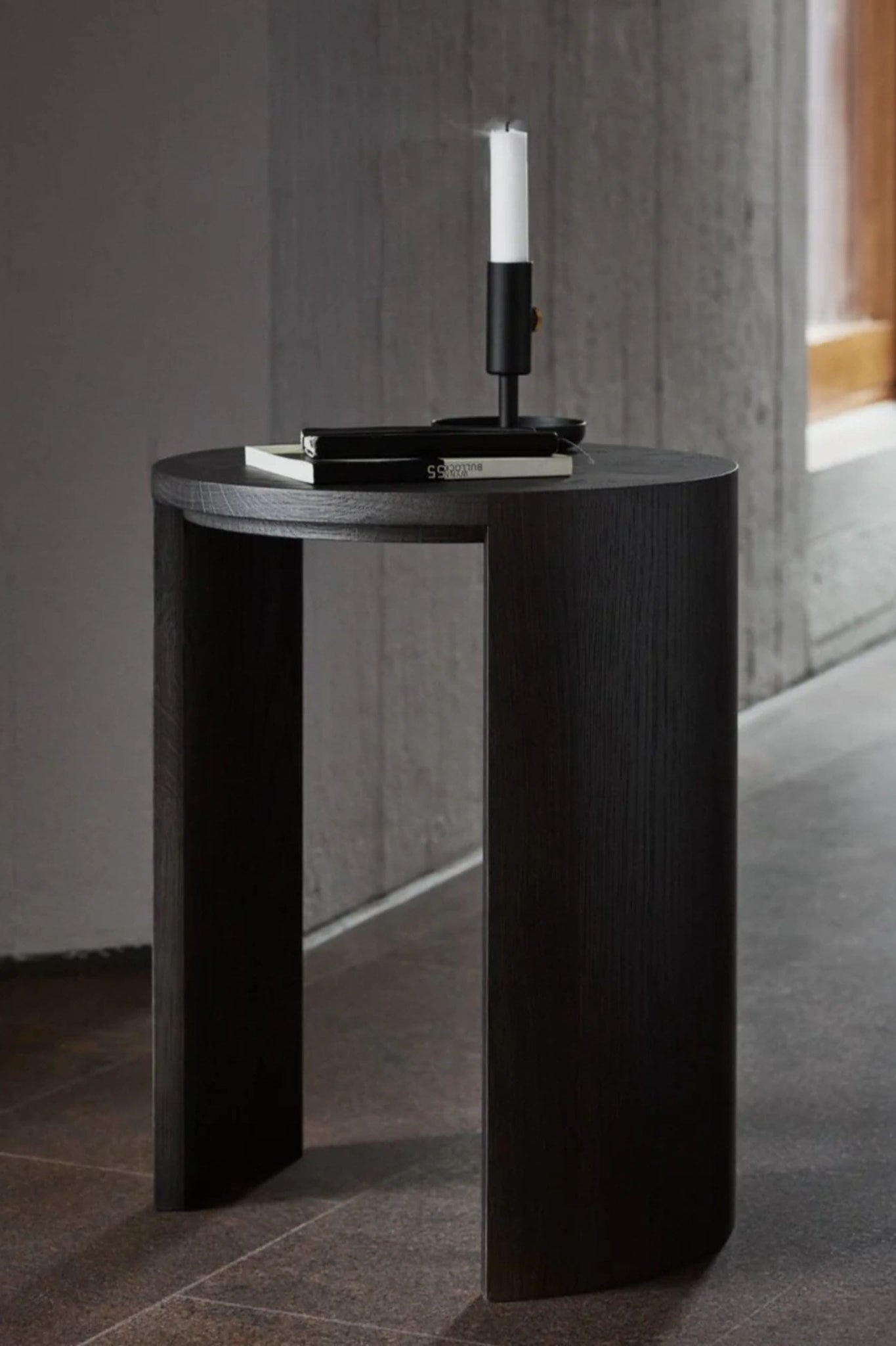 Bonne Choice - Made by Choice AIRISTO Stool/Side Table by Joanna Laajisto - Black Stained