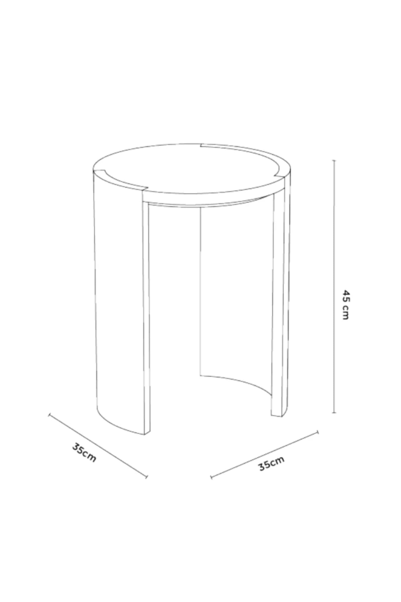 Bonne Choice - Made by Choice AIRISTO Stool/Side Table by Joanna Laajisto