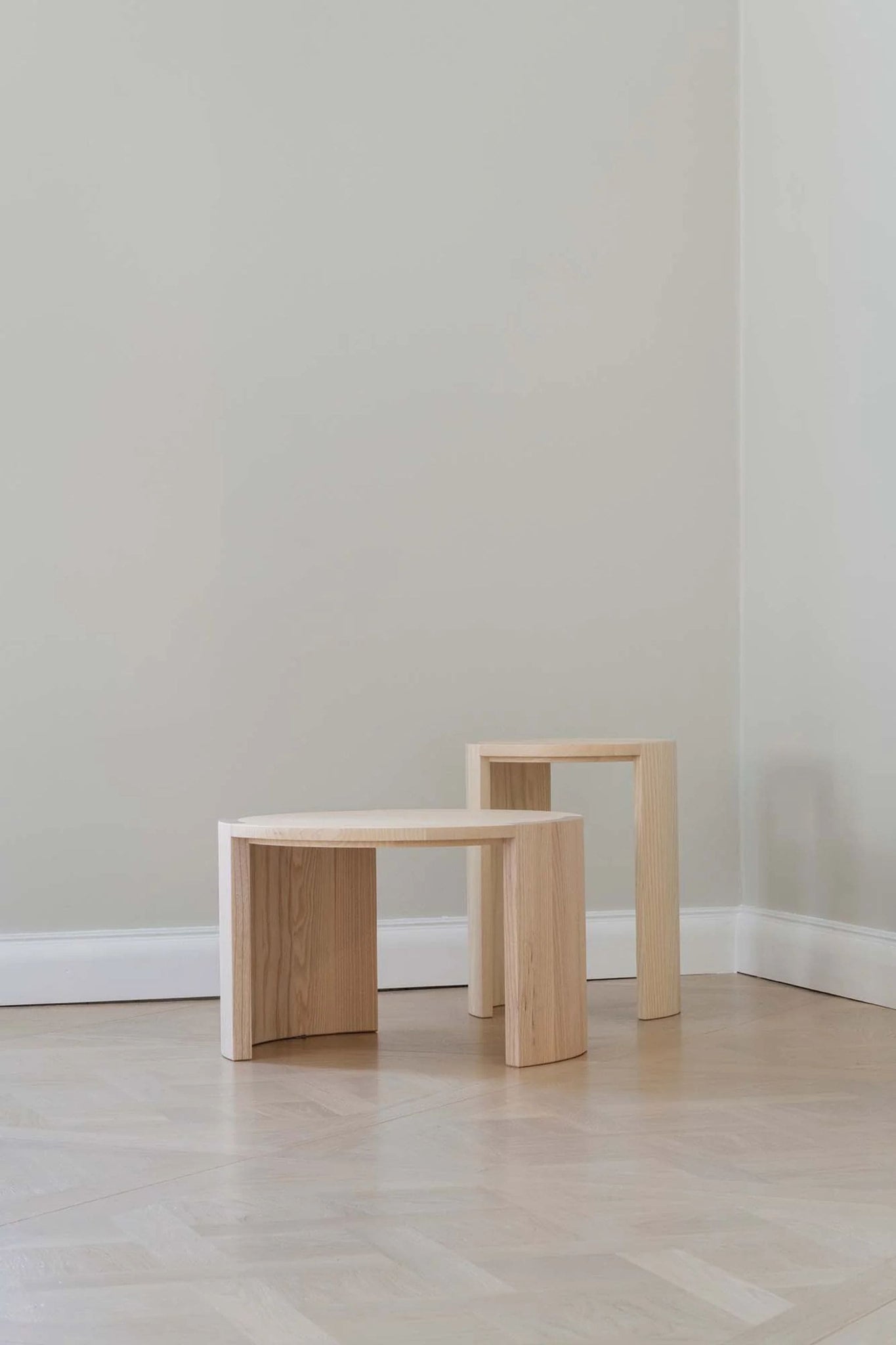 Bonne Choice - Made by Choice AIRISTO Stool/Side Table by Joanna Laajisto - Natural Ash