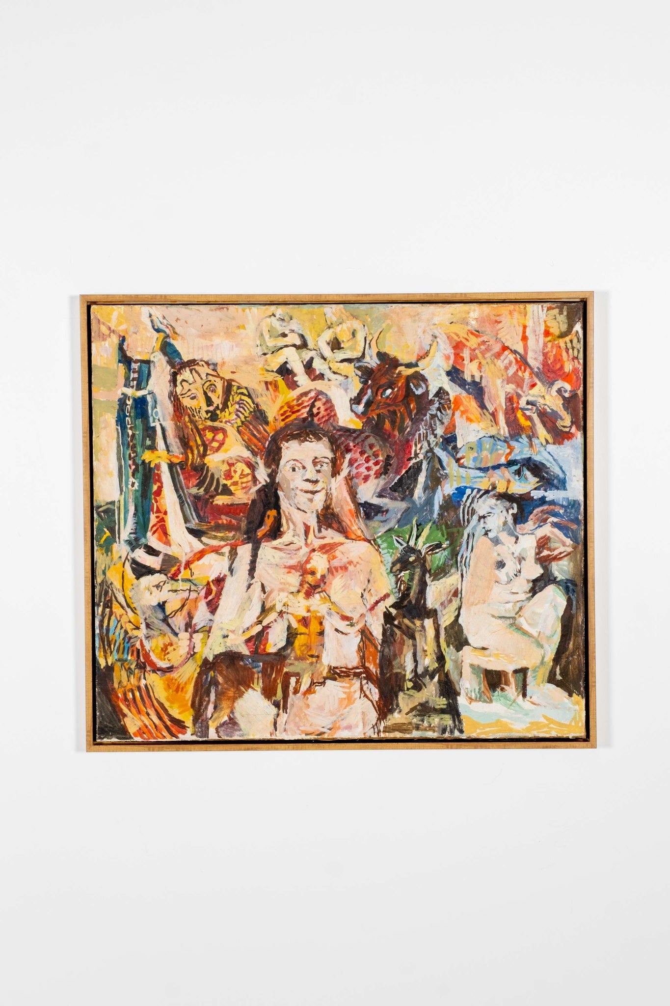 Abstract Painting, Mystical Animals and Forms