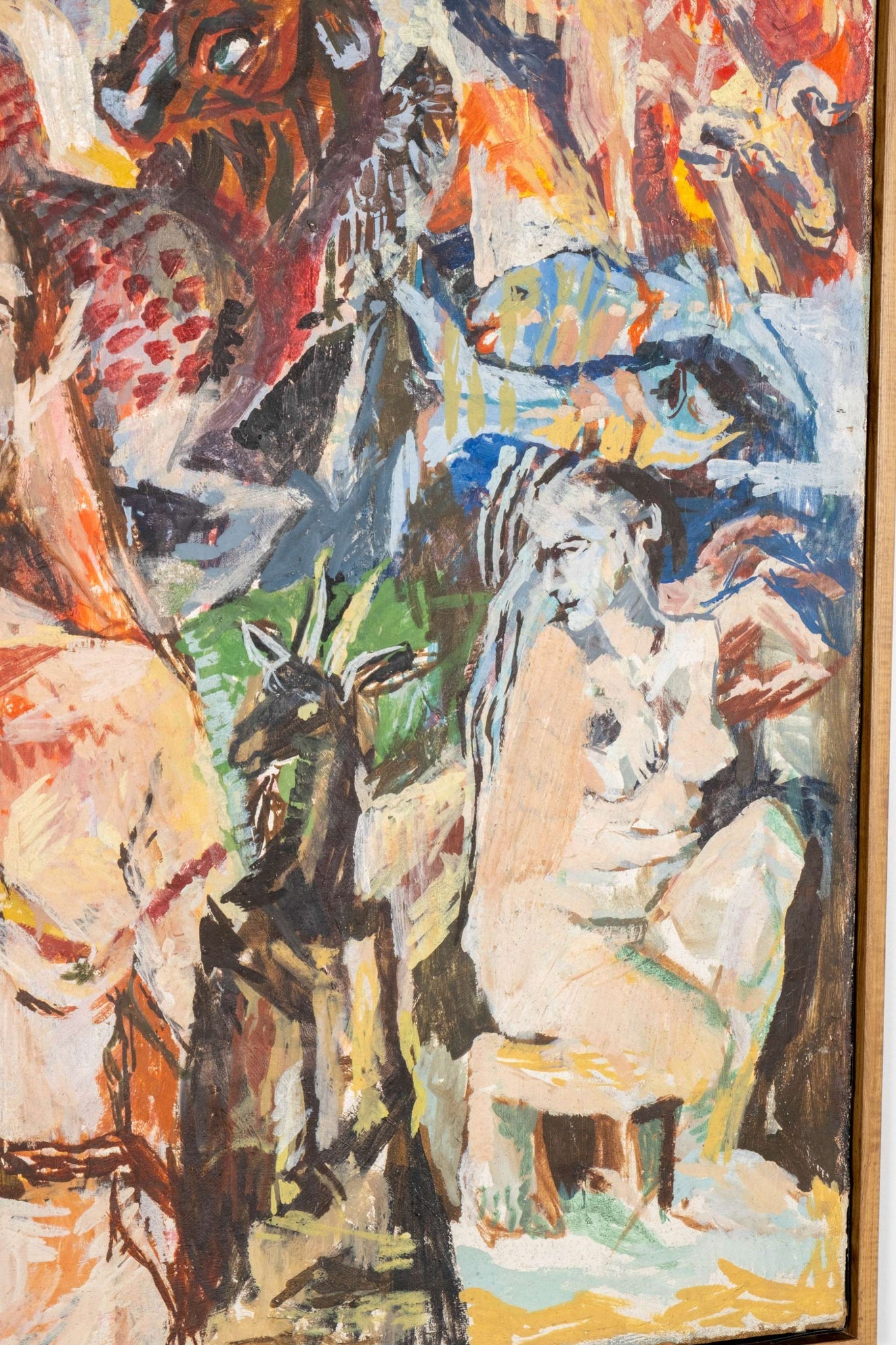 Abstract Animal Form Vintage Abstract Painting, Mystical Animals and Forms | Bonne Choice