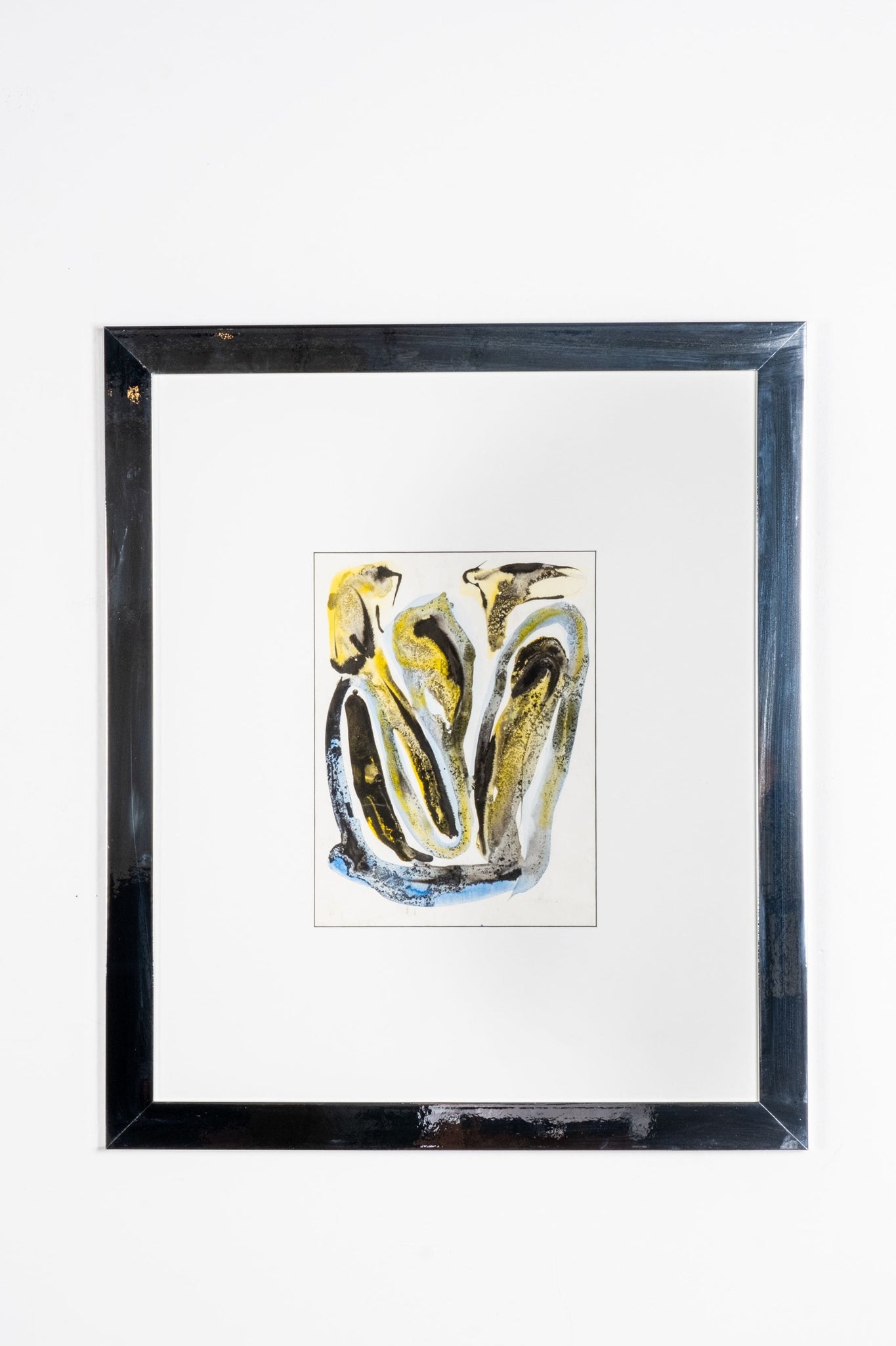 Vintage Abstract Watercolour, New Chrome Frame | Bonne Choice