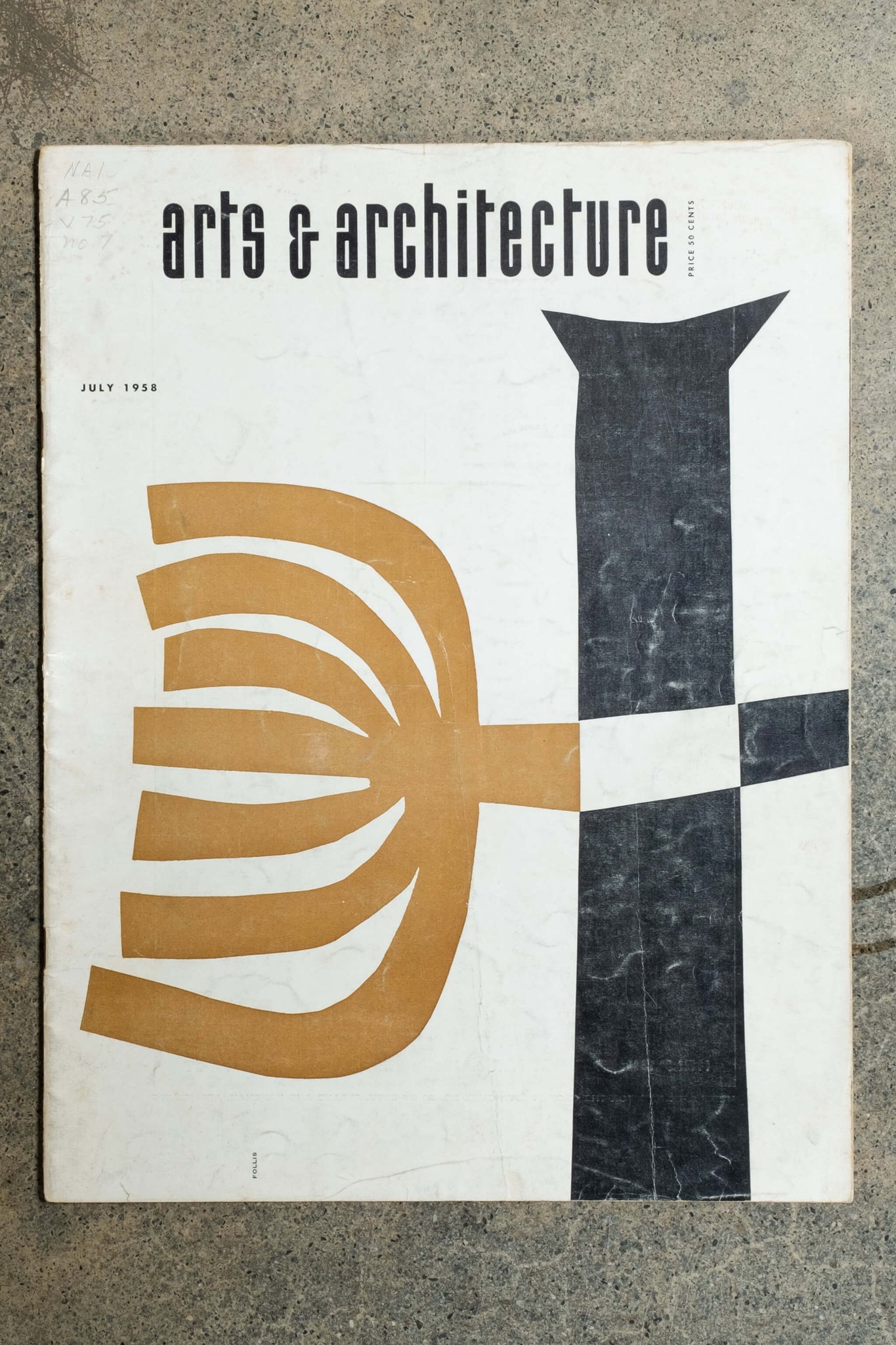 Arts & Architecture Vintage Magazine, July 1958