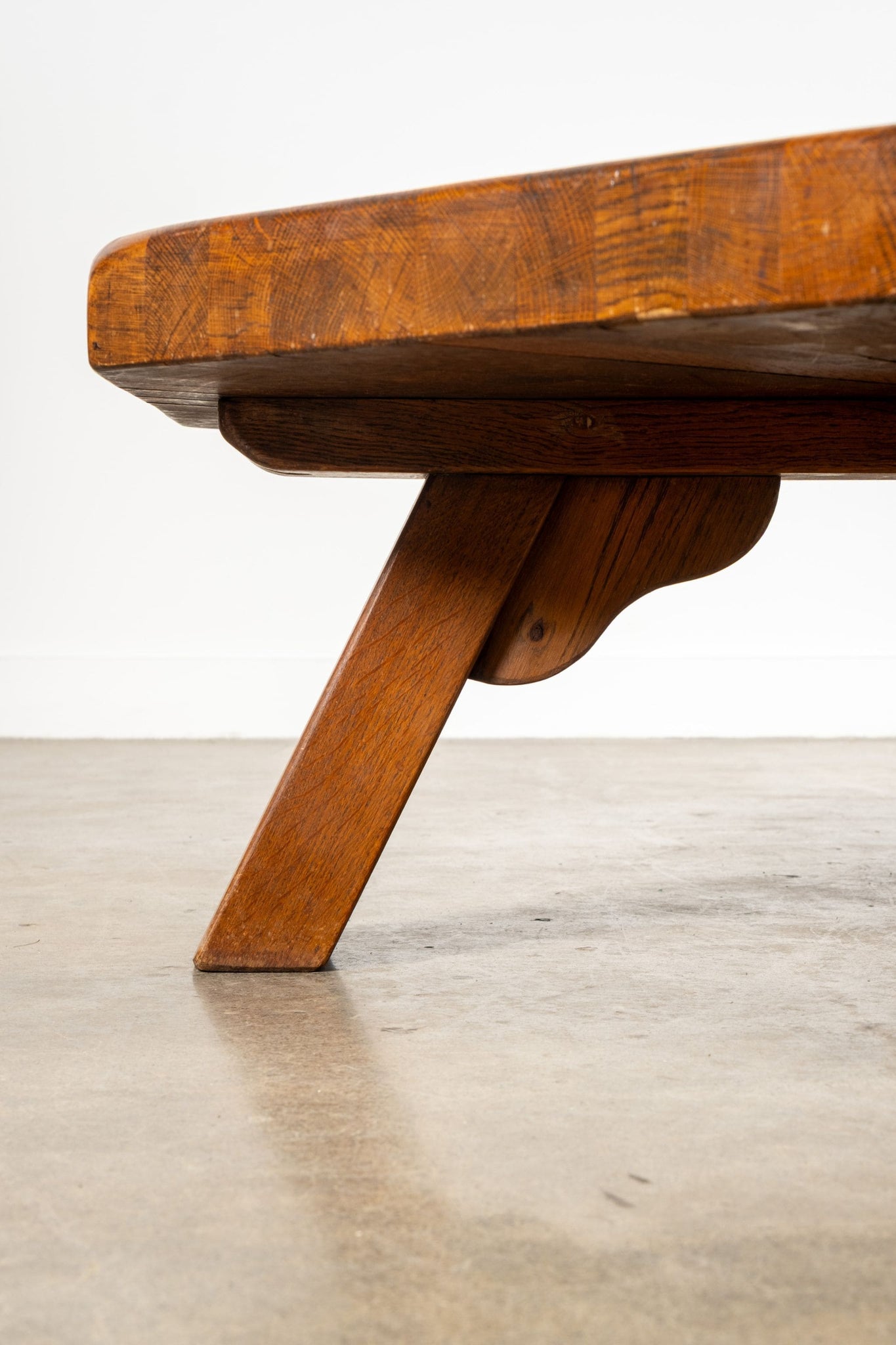 Vintage Belgian Wood Hex Coffee Table 1 | Bonne Choice