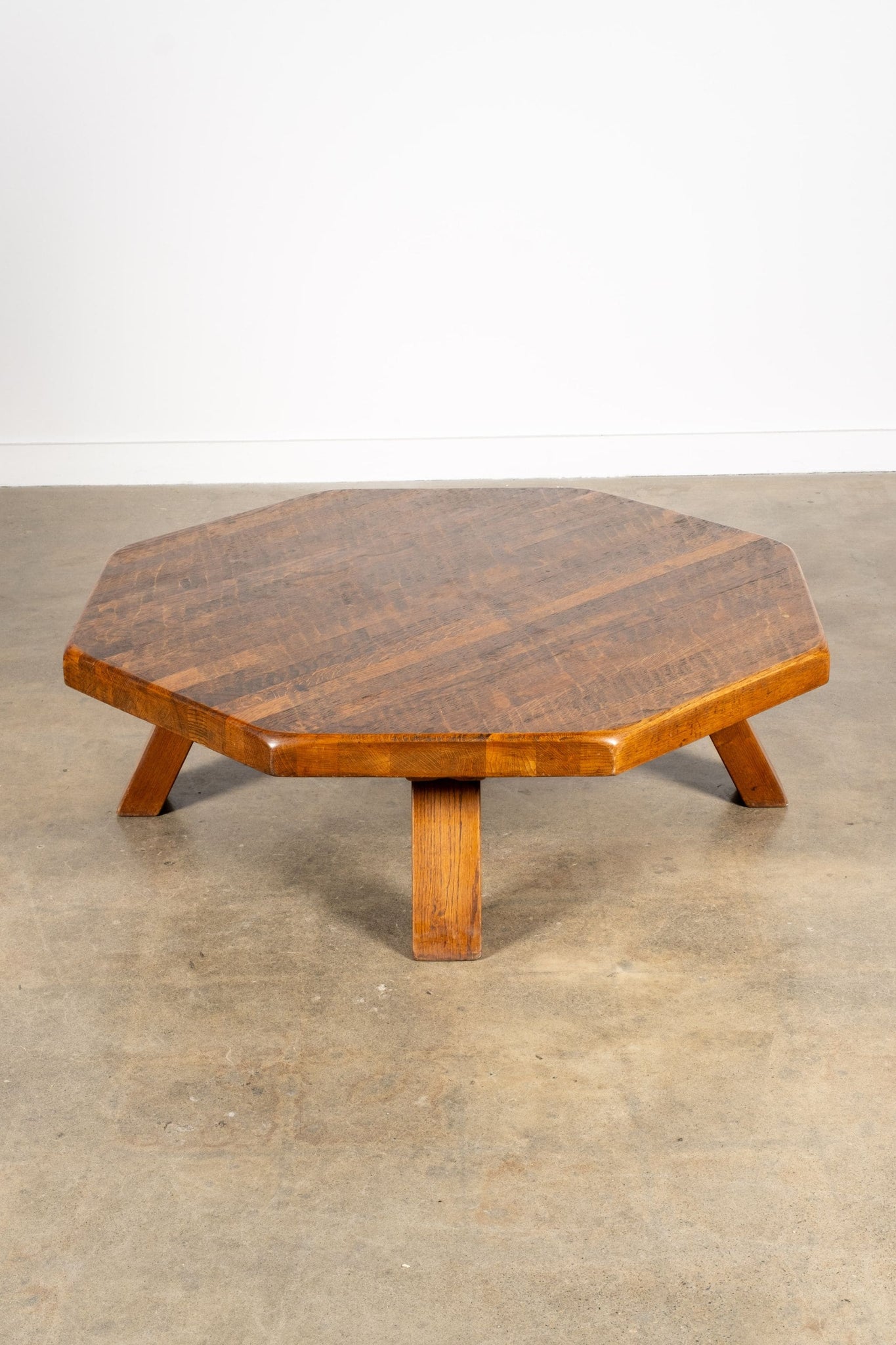 Vintage Belgian Wood Hex Coffee Table 1 | Bonne Choice
