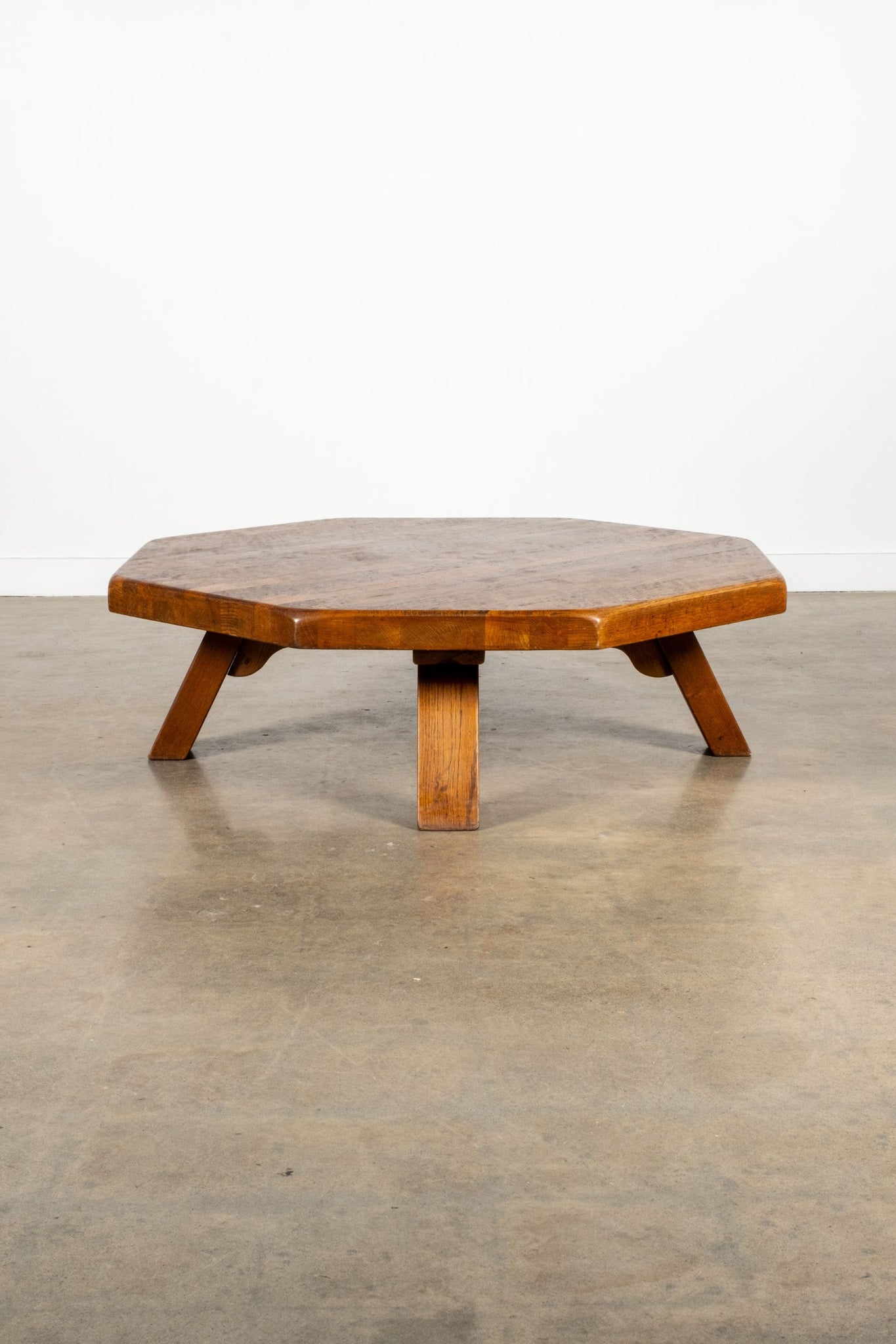 Vintage Belgian Wood Hex Coffee Table 1 | Bonne Choice
