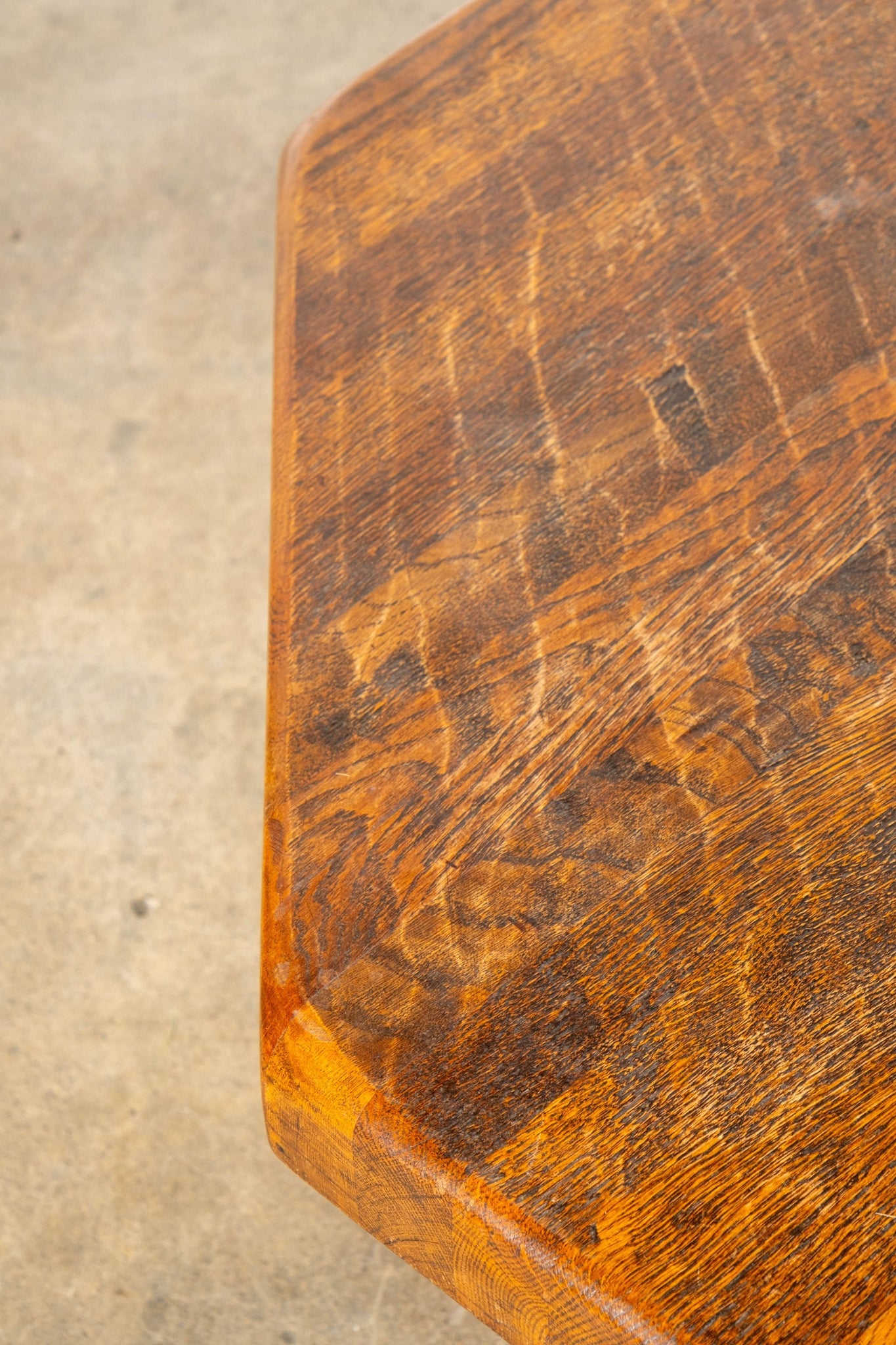 Vintage Belgian Wood Hex Coffee Table 1 | Bonne Choice