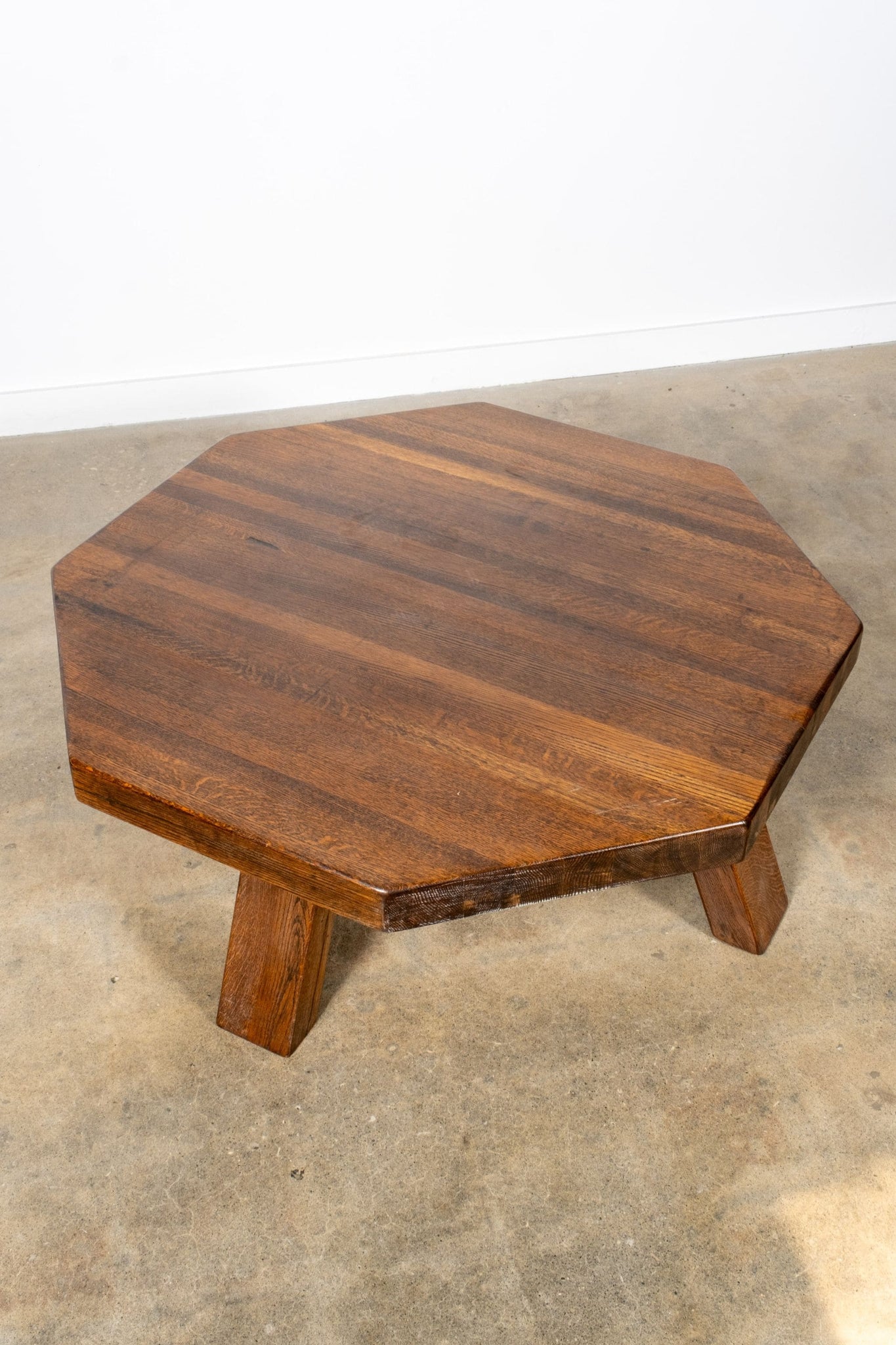 Vintage Belgian Wood Hex Coffee Table 2 | Bonne Choice