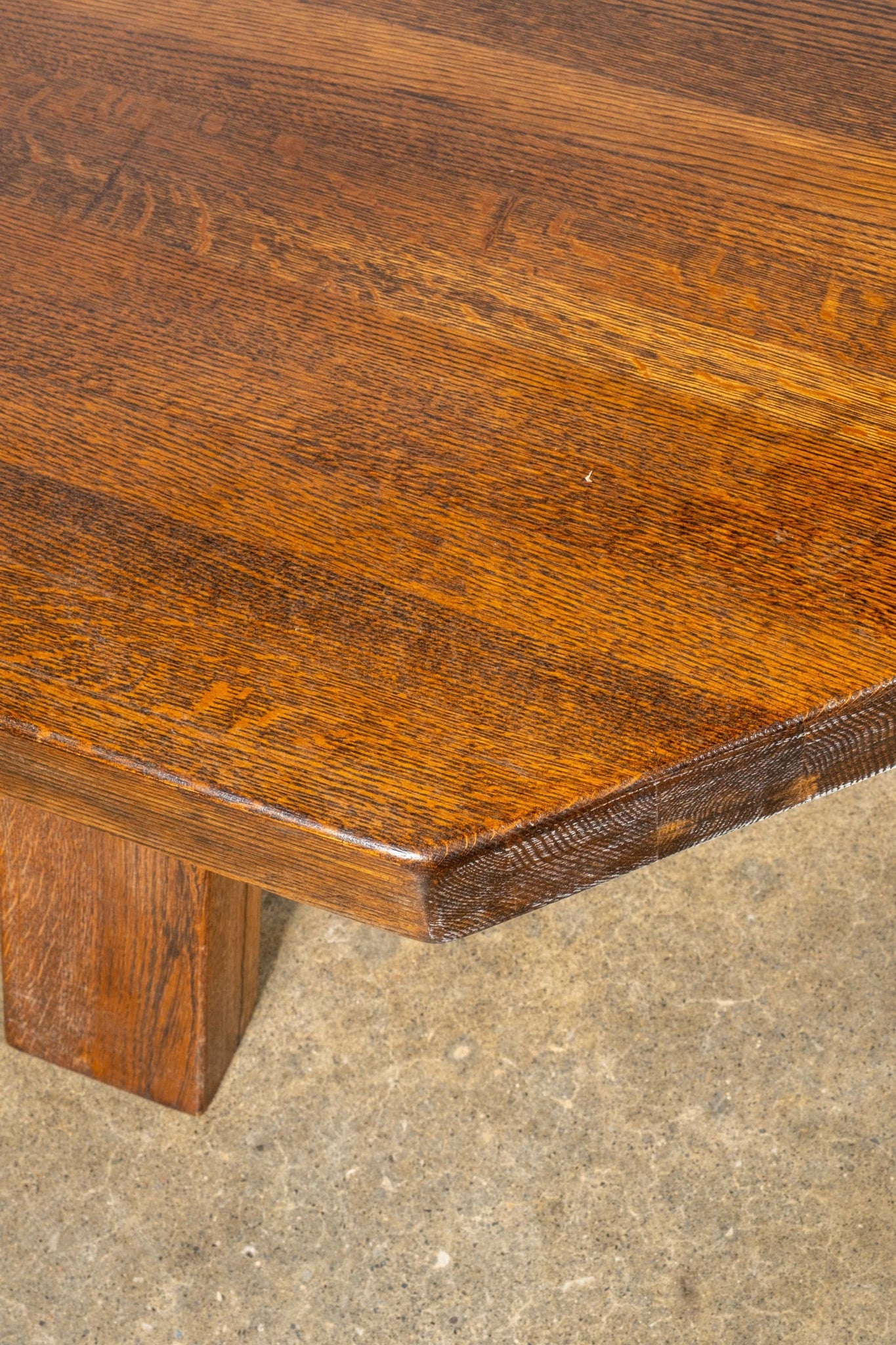 Vintage Belgian Wood Hex Coffee Table 2 | Bonne Choice