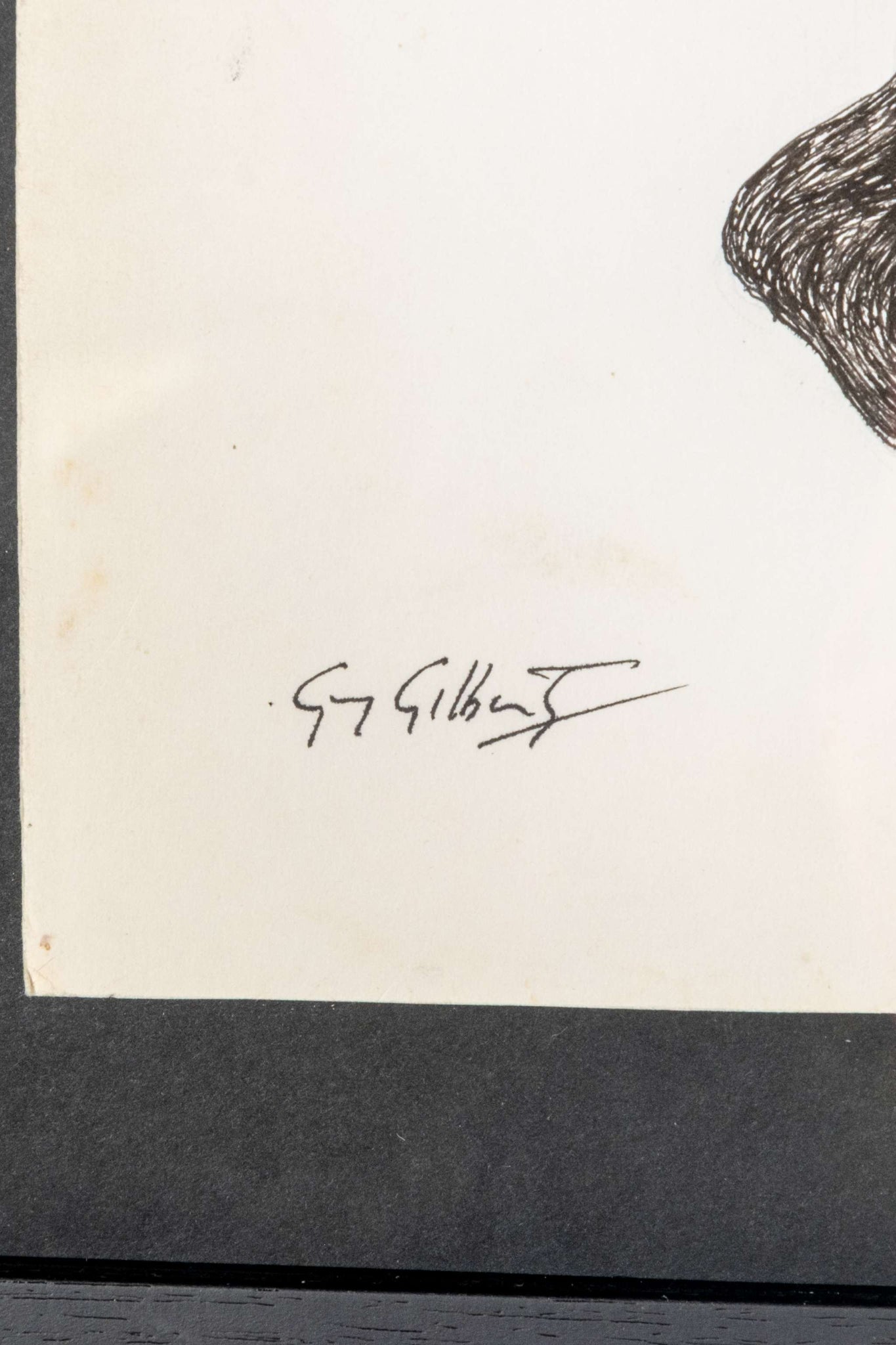 Black and White Abstract Framed Print, 1