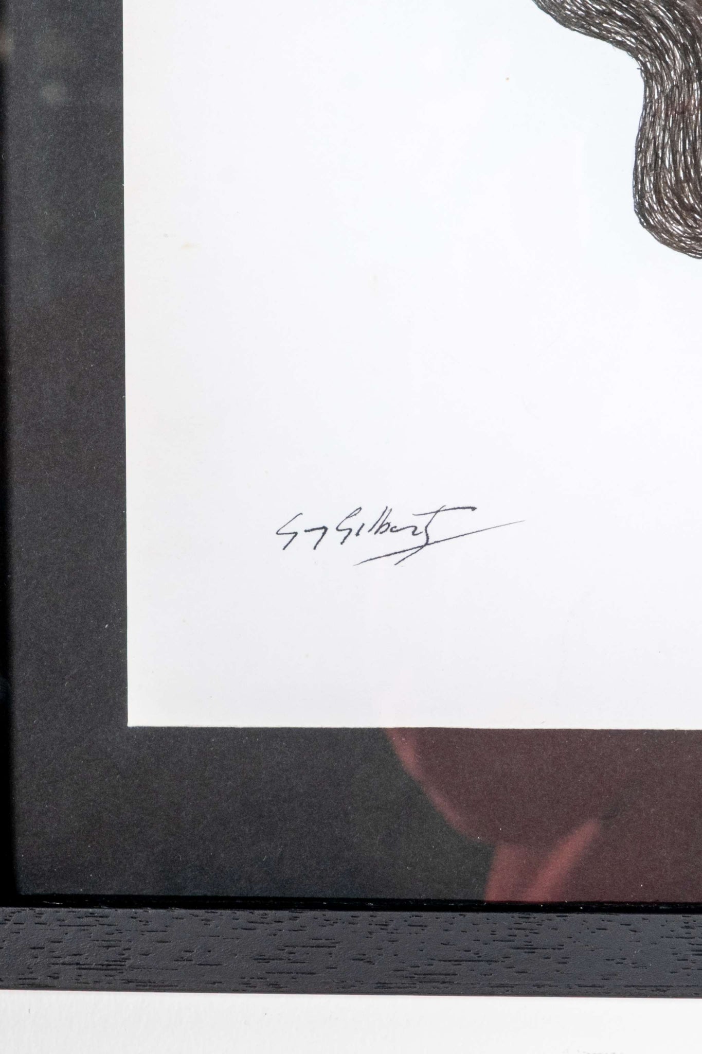 Black and White Abstract Framed Print, 2