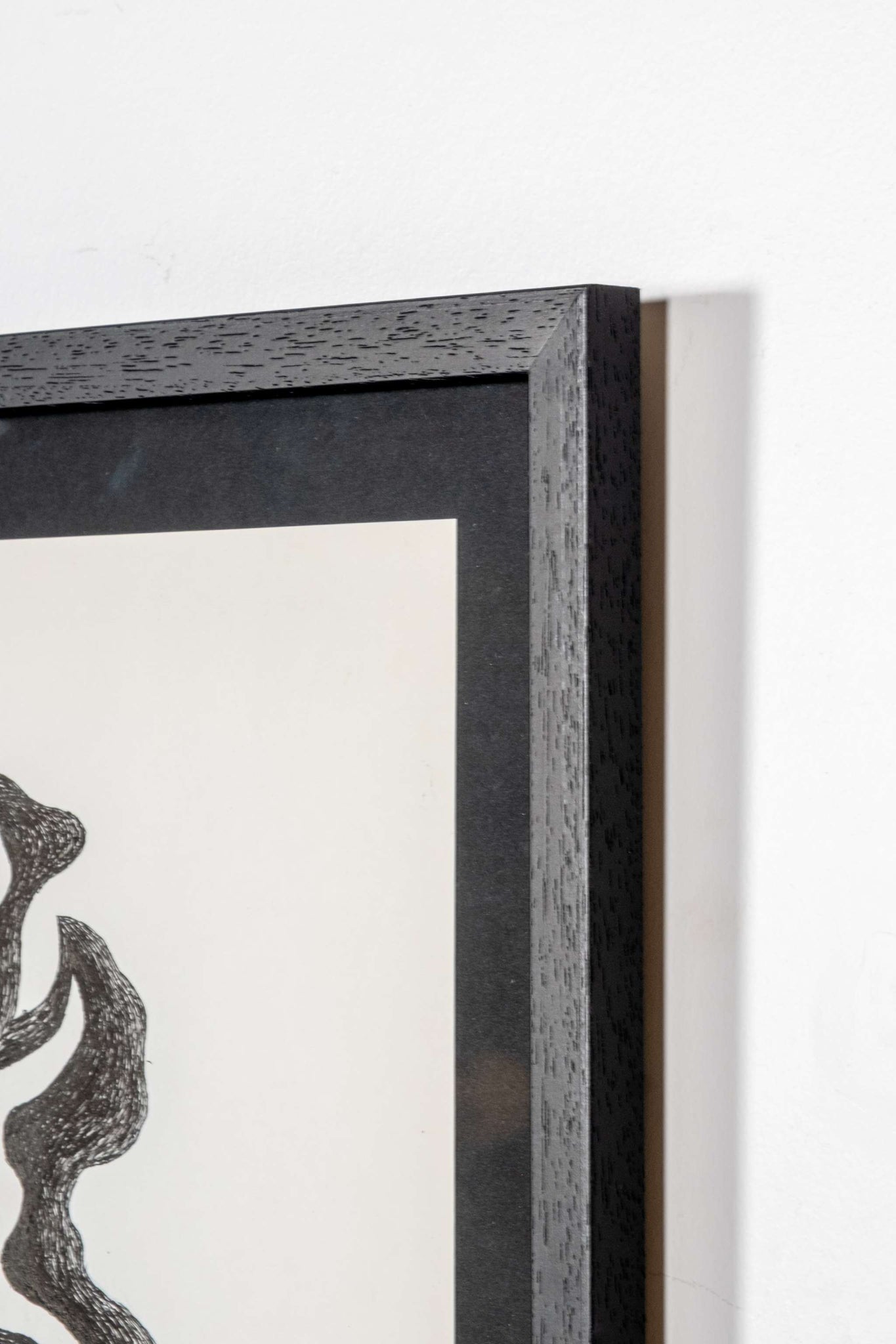 Black and White Abstract Framed Print, 1