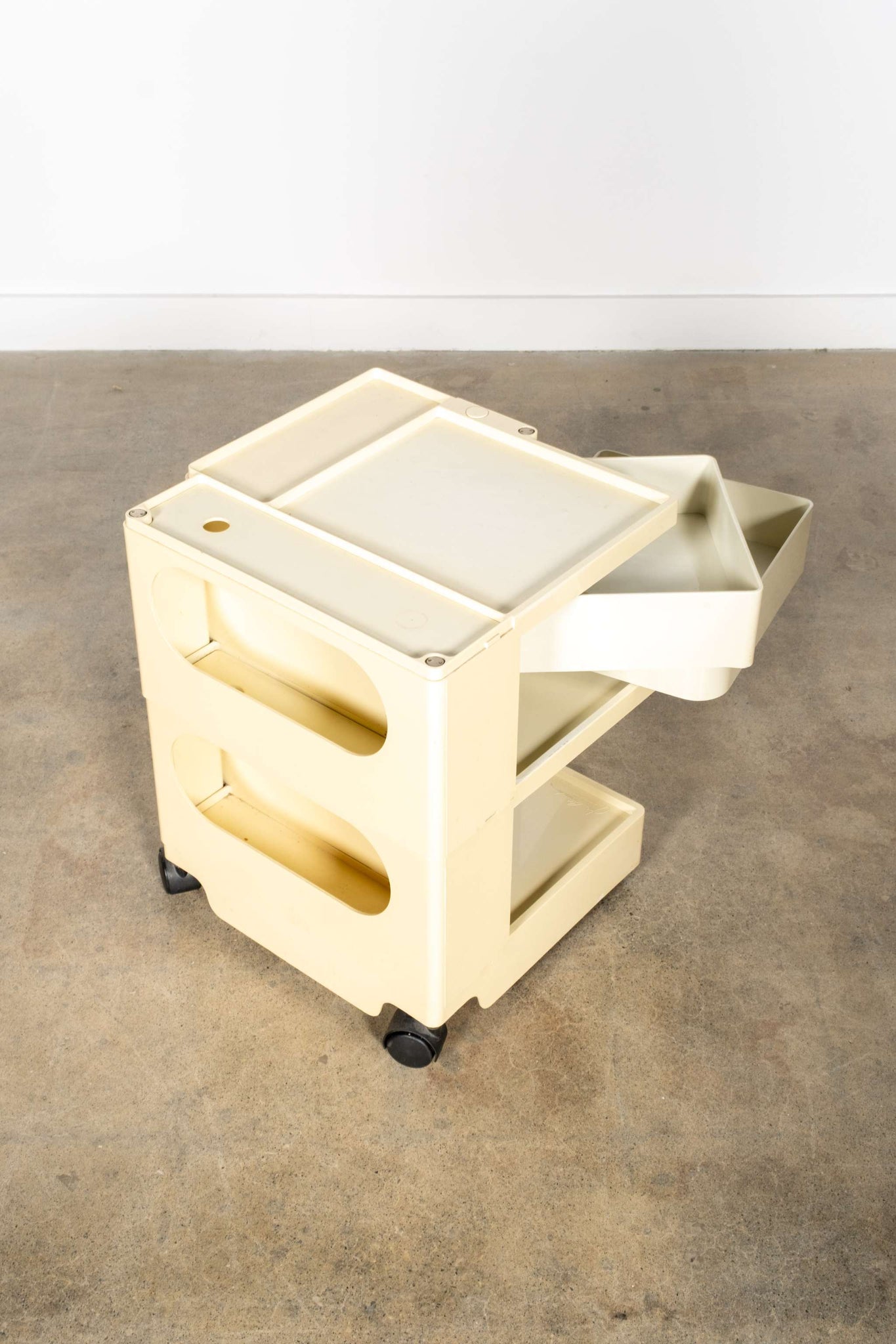 Boby Storage Trolley, Extra Low White