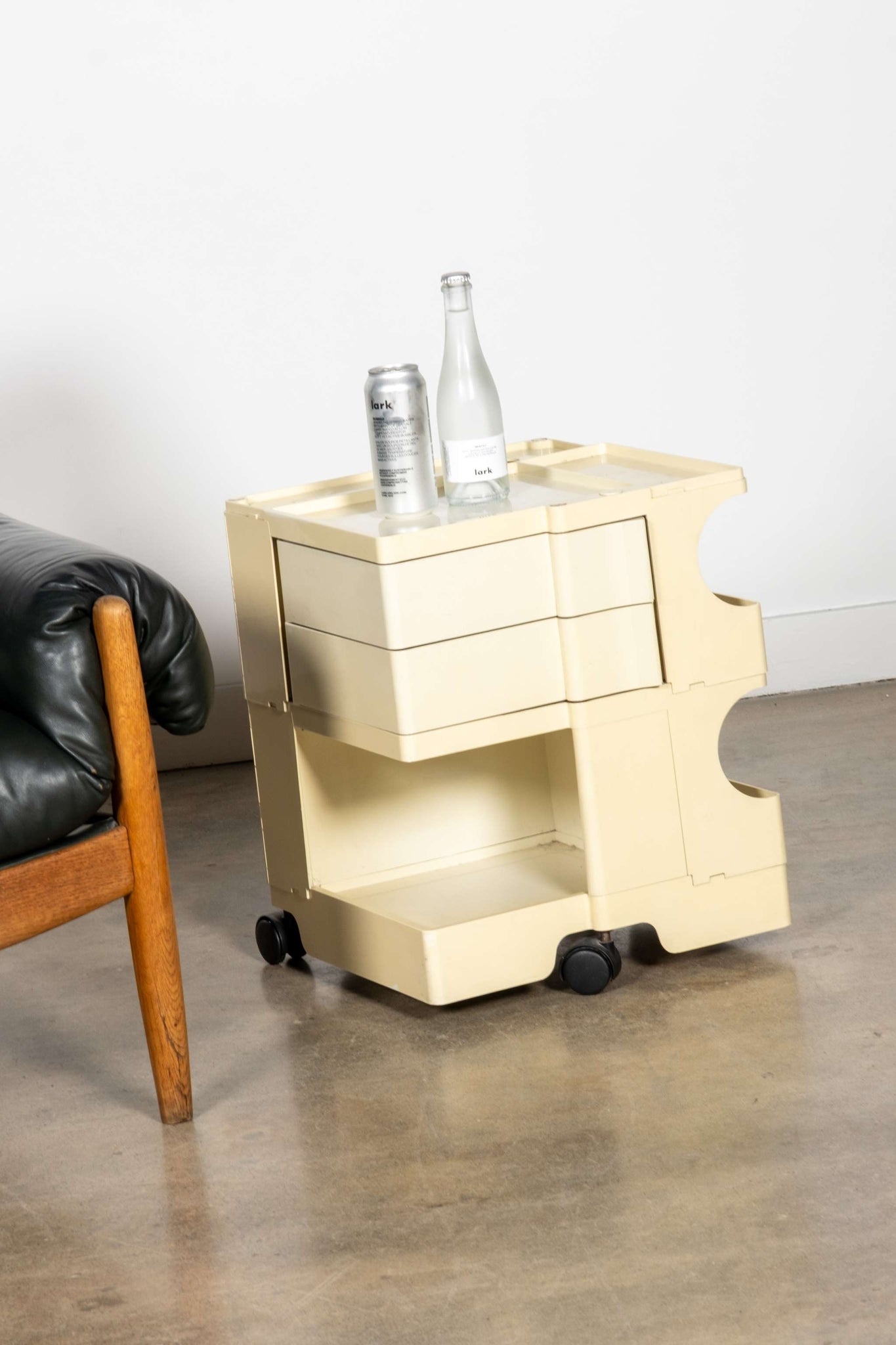 Boby Storage Trolley, Extra Low White