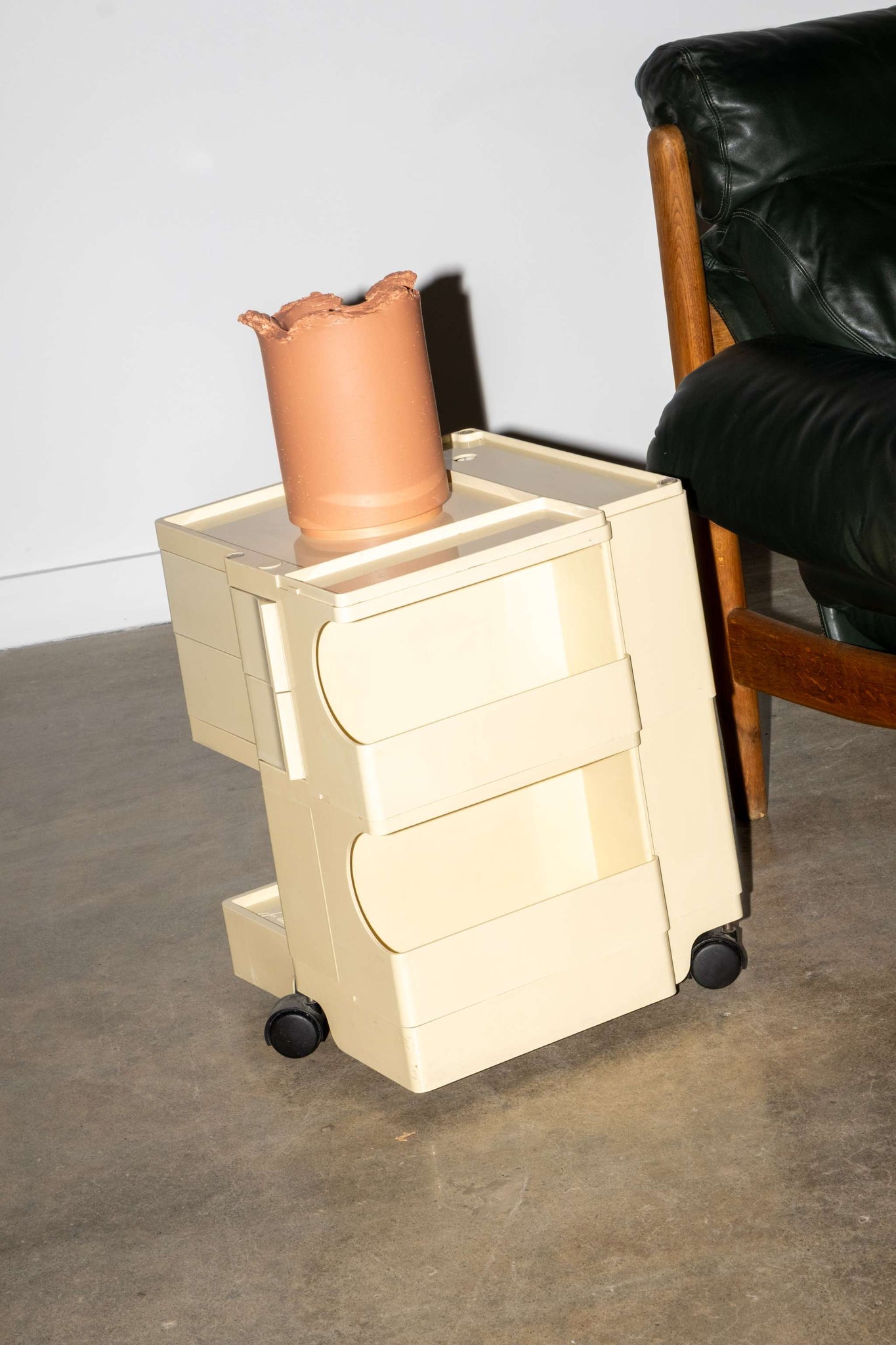 Boby Storage Trolley, Extra Low White