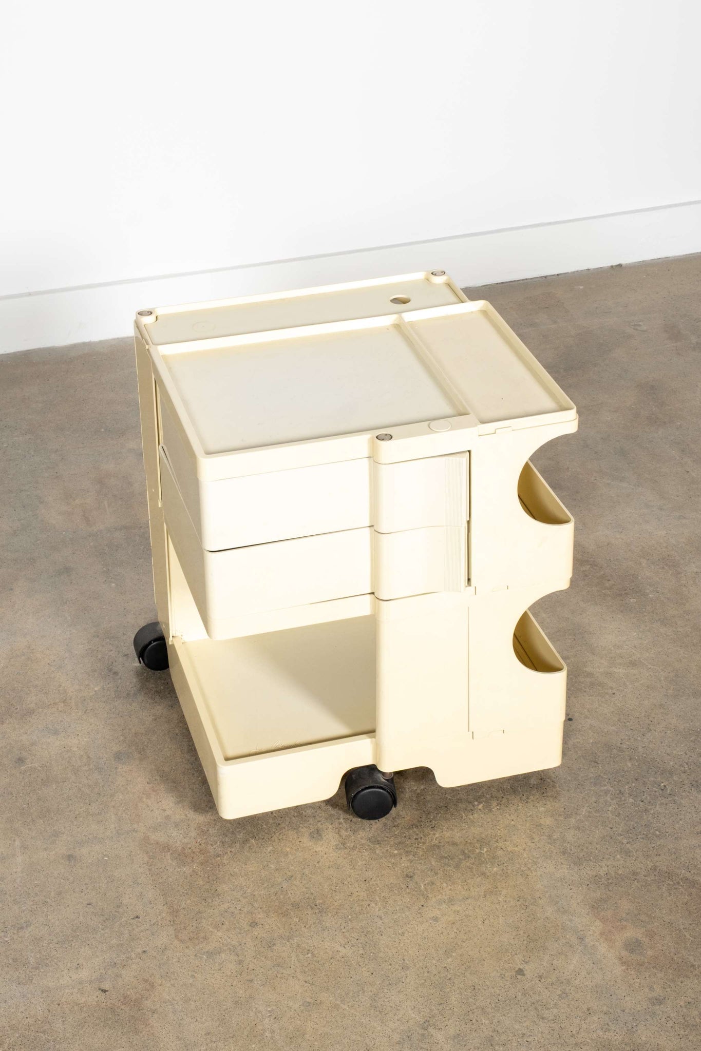 Boby Storage Trolley, Extra Low White