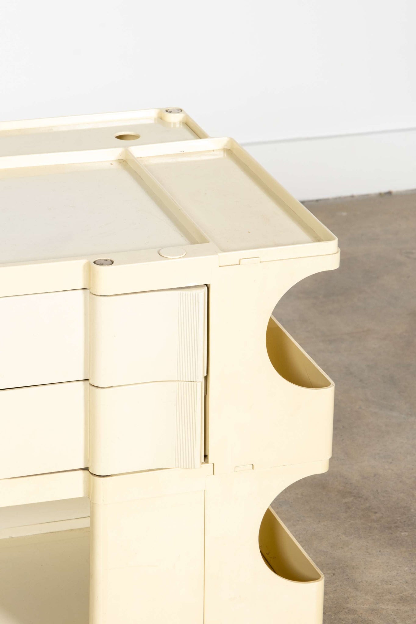 Boby Storage Trolley, Extra Low White