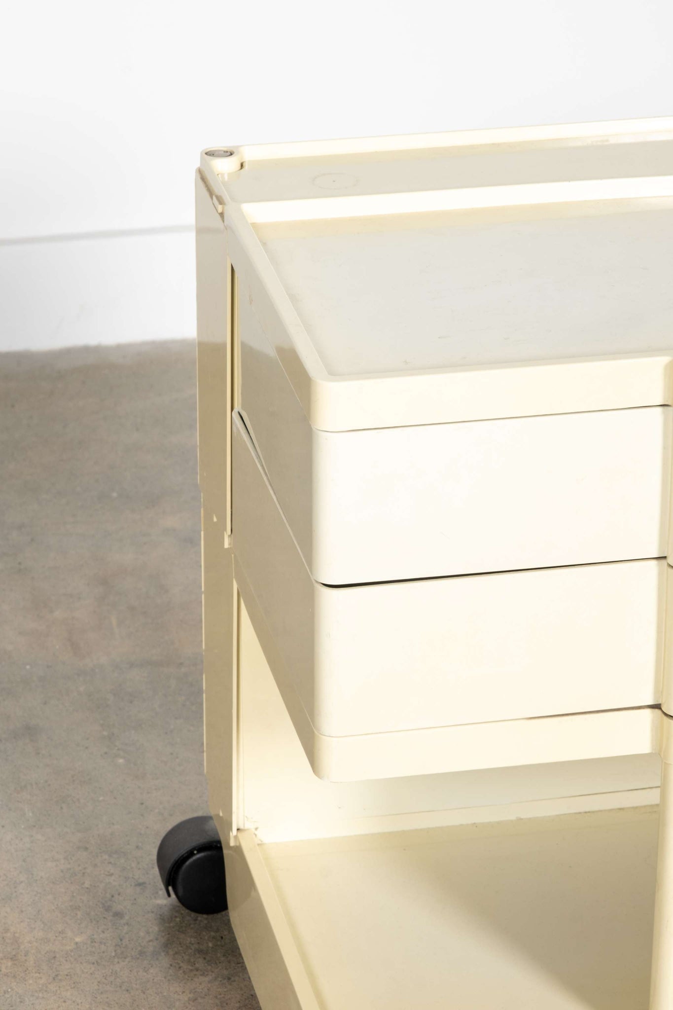 Boby Storage Trolley, Extra Low White