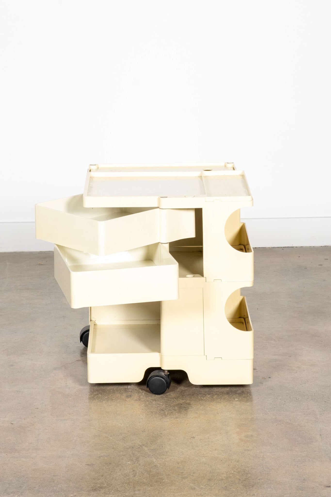 Boby Storage Trolley, Extra Low White